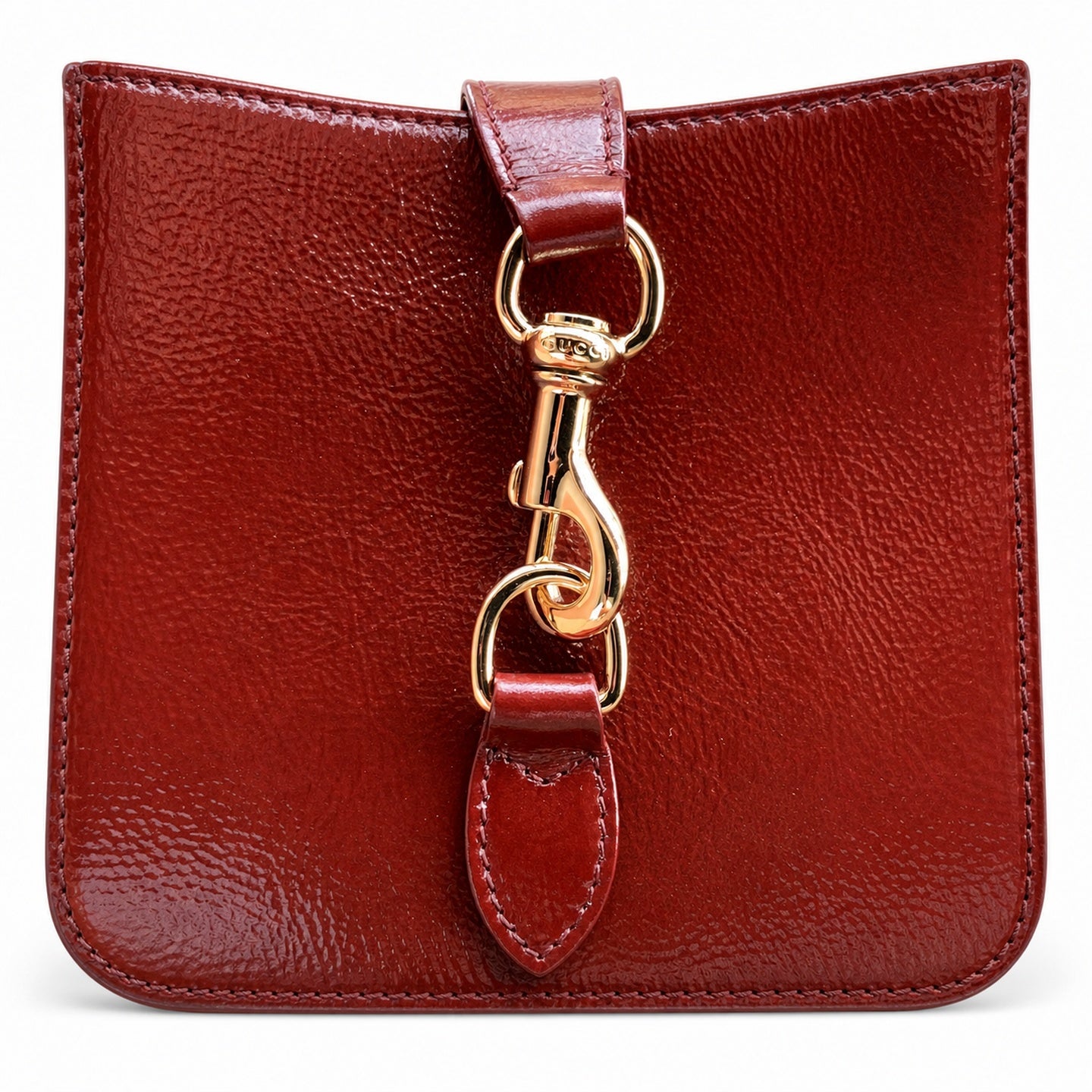 Gucci Small Leather Red Green Gold Shoulder Bag