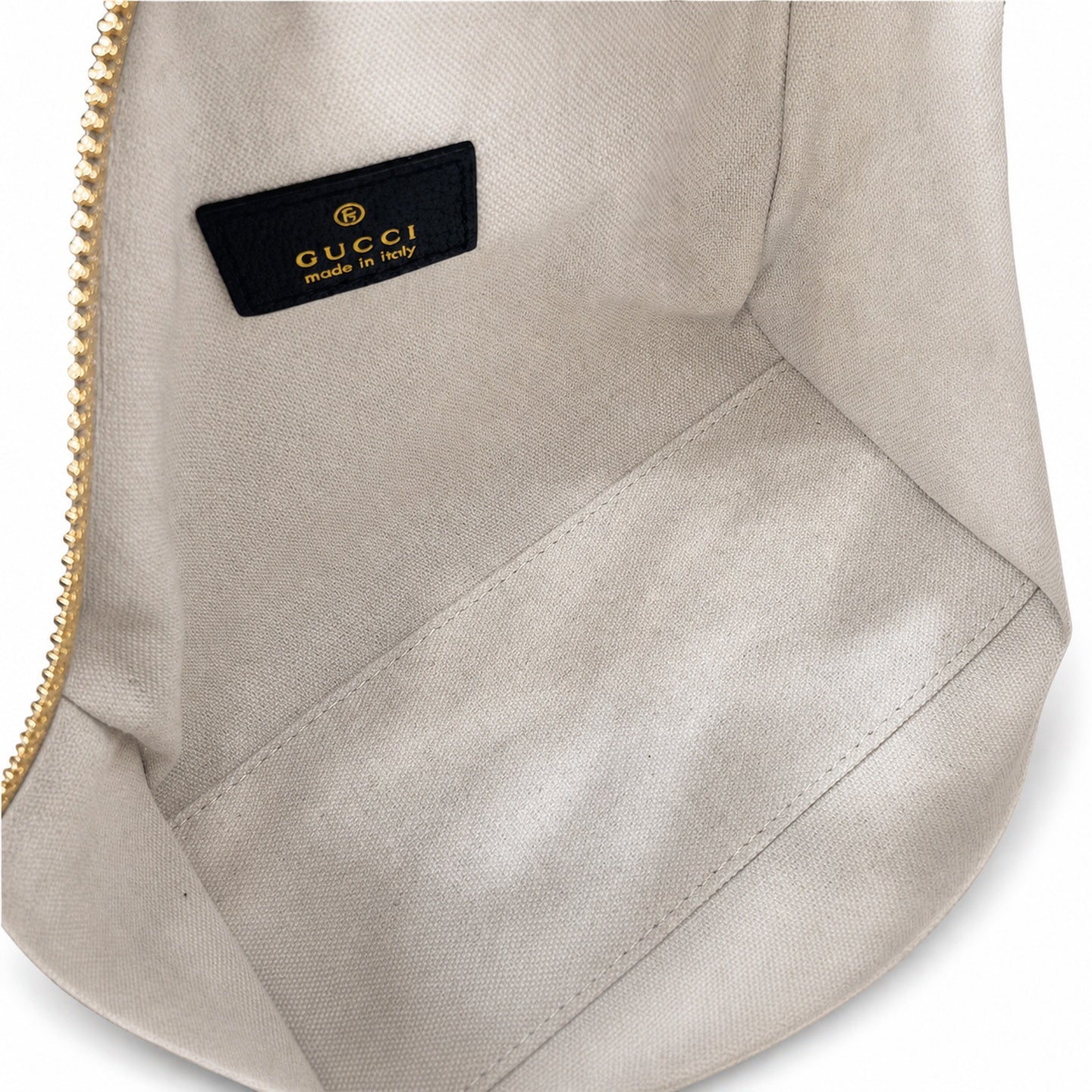 Gucci Mini Cotton Denim Leather Brown Blue Gold Handbag