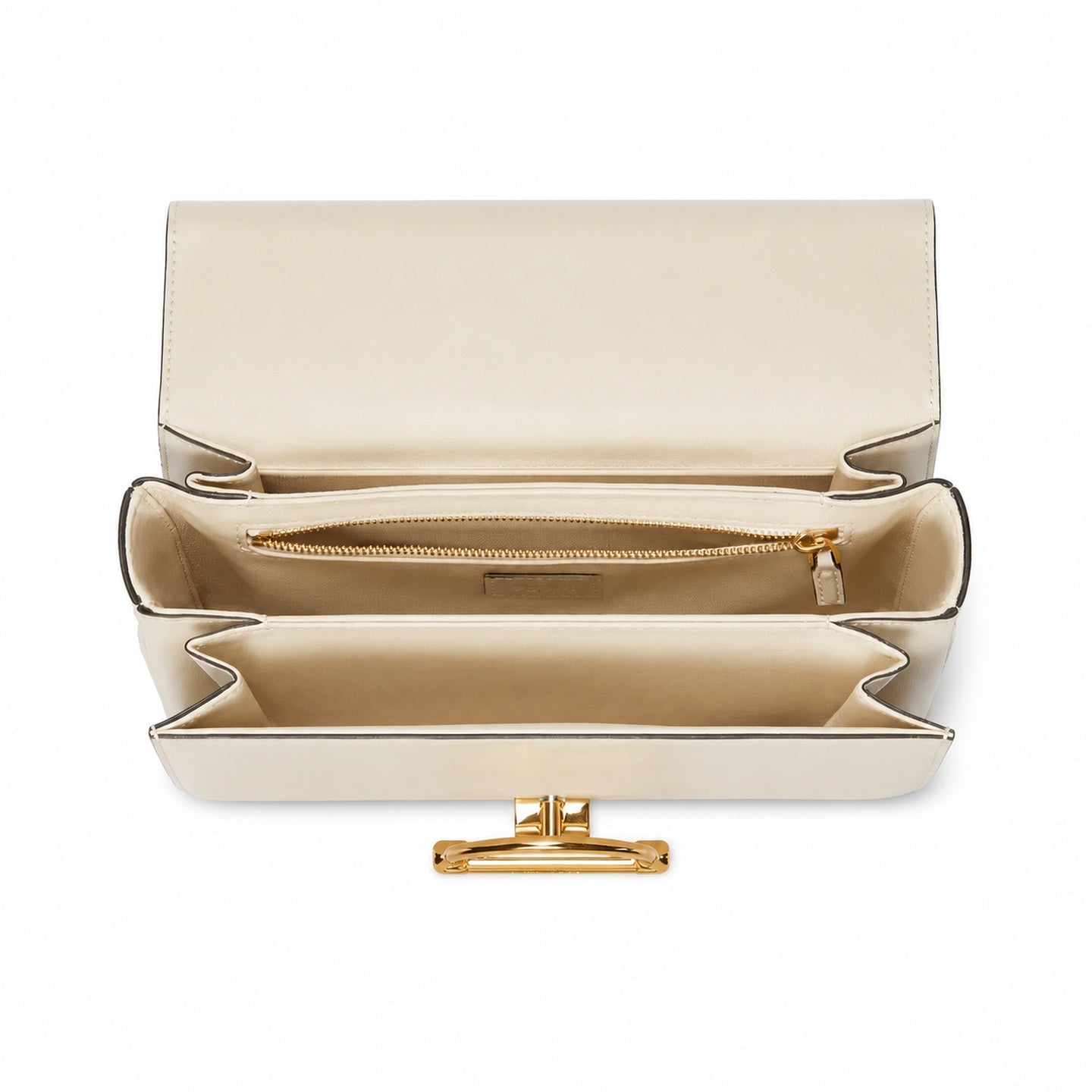 Gucci Horsebit Small Leather White Gold Shoulder Bag