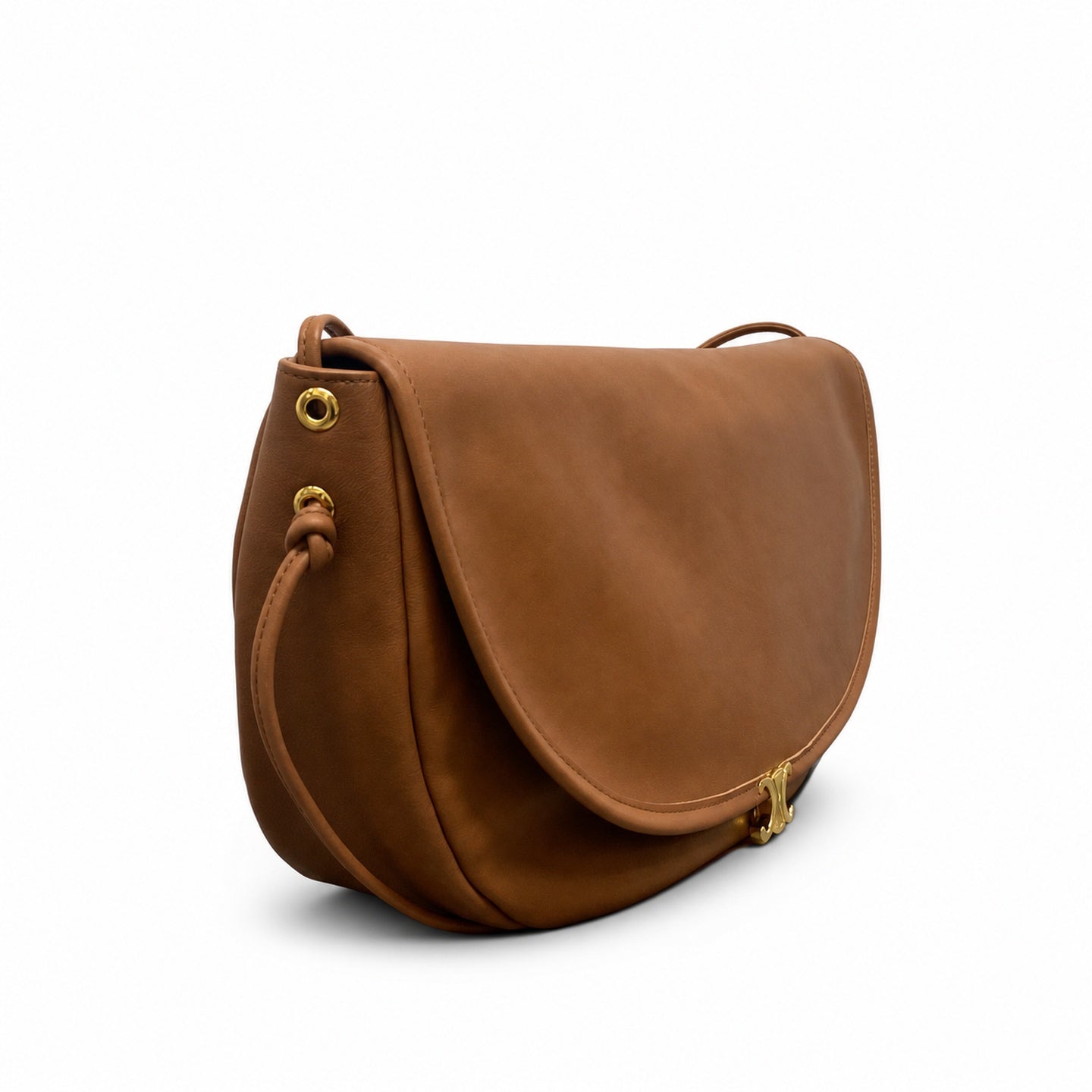 Celine Triomphe Women's Leather Brown Bag