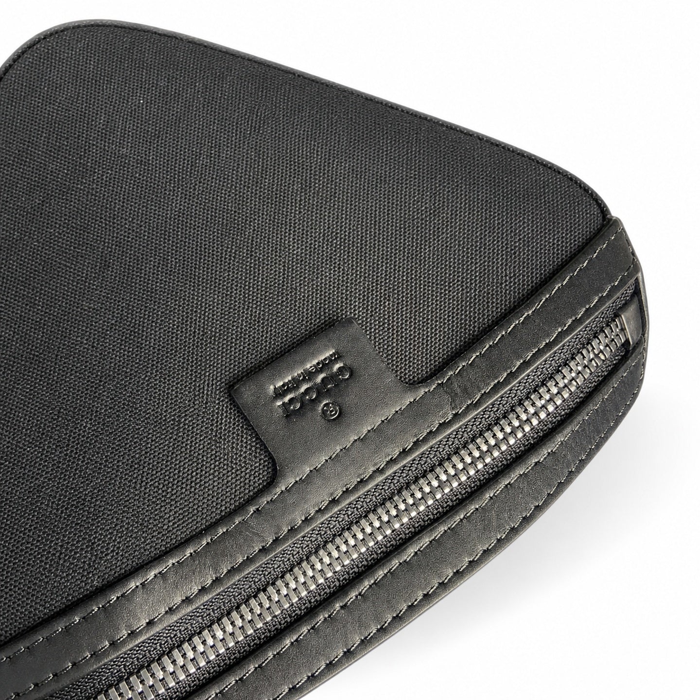 Gucci Small Cotton Leather Black Gray Bag