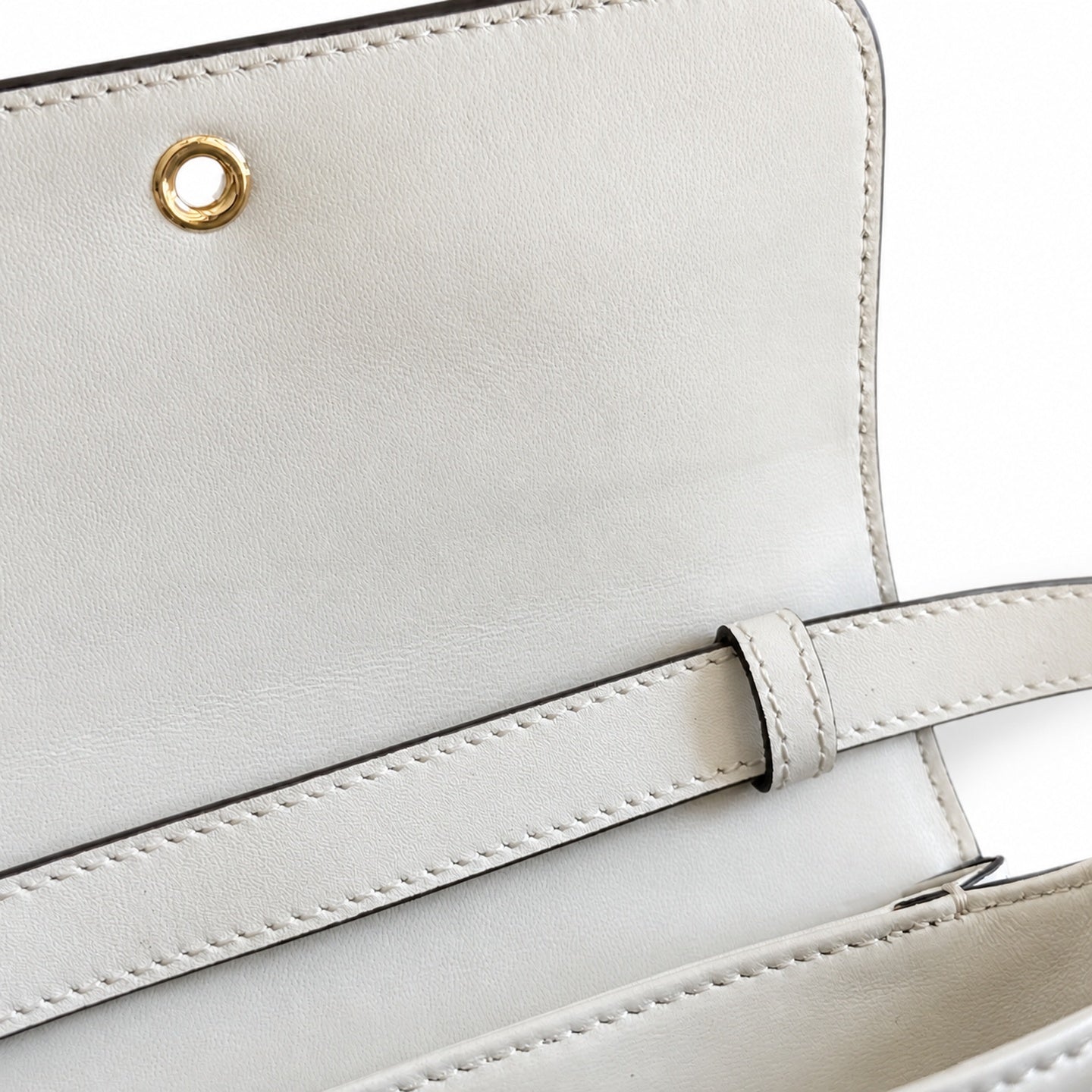 Gucci Horsebit Leather Black White Gold Handbag