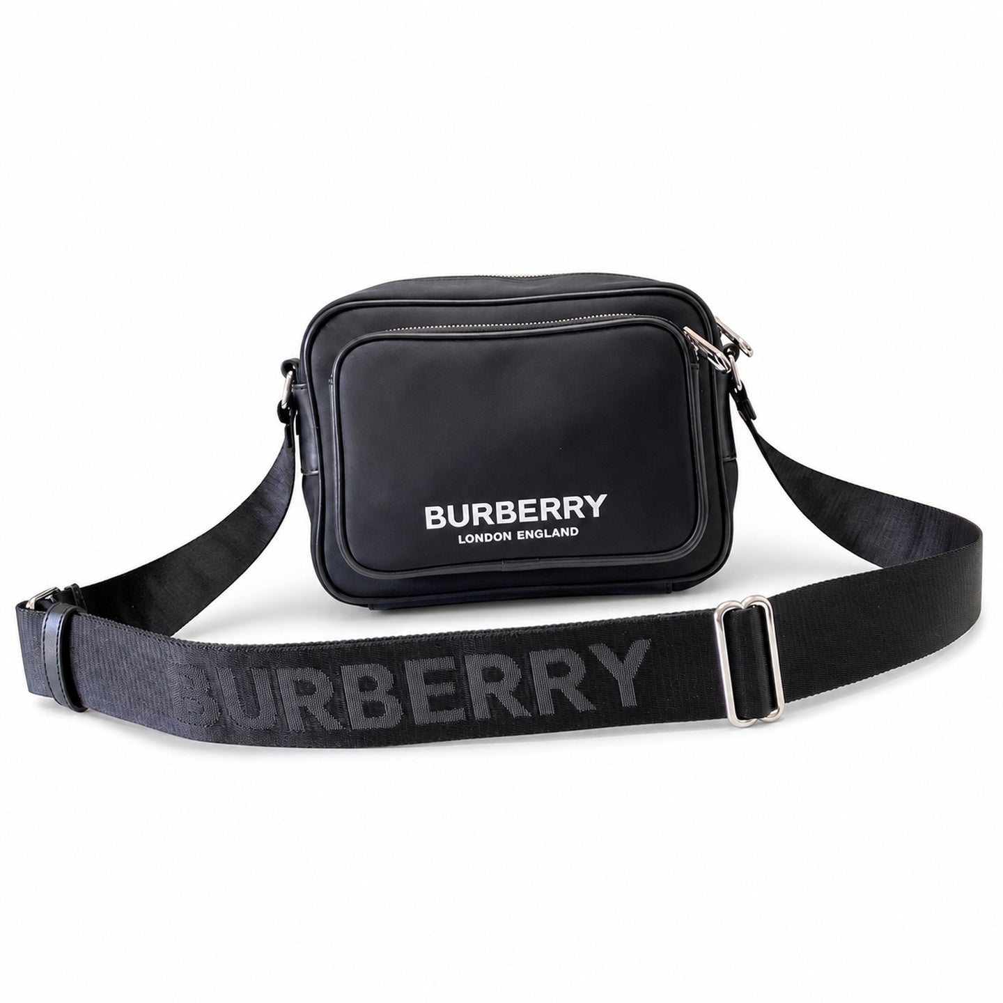 Burberry Recycled Nylon Jacquard Crossbody Bag