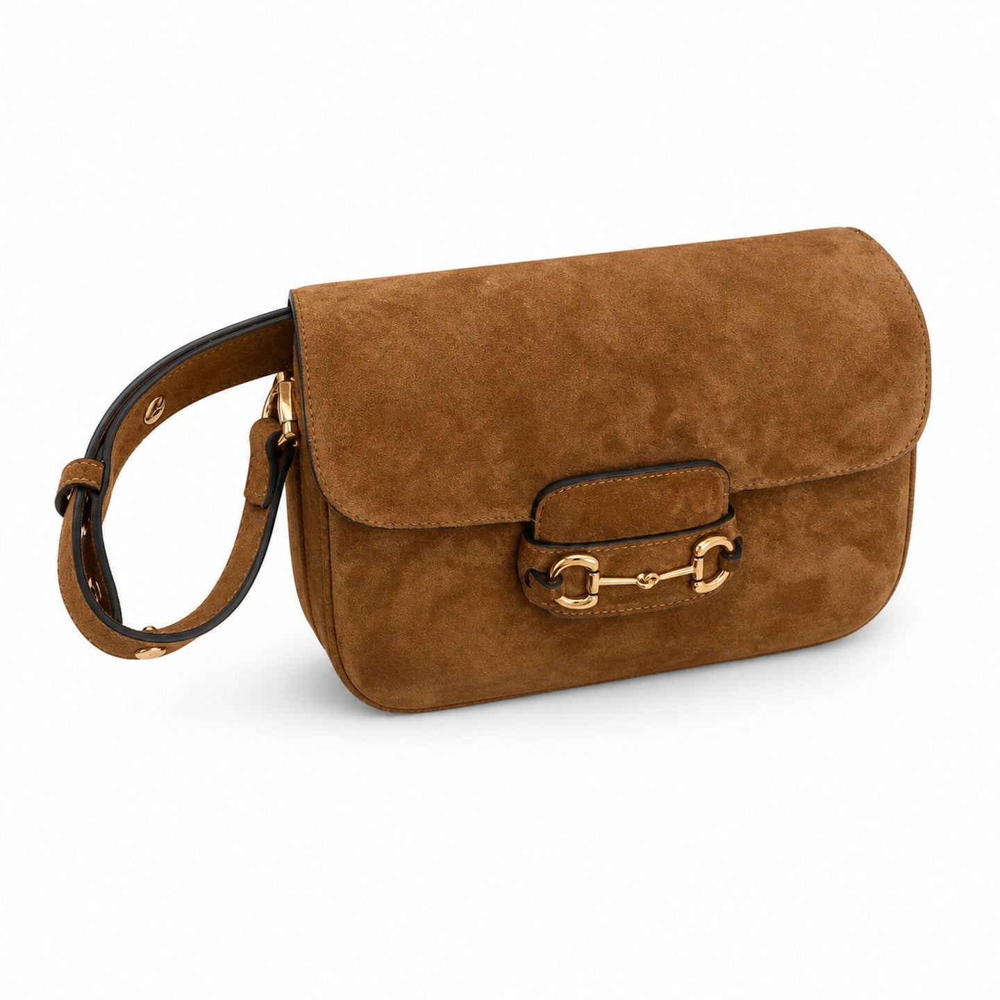 Gucci Horsebit 1955 Leather Gold Shoulder Bag