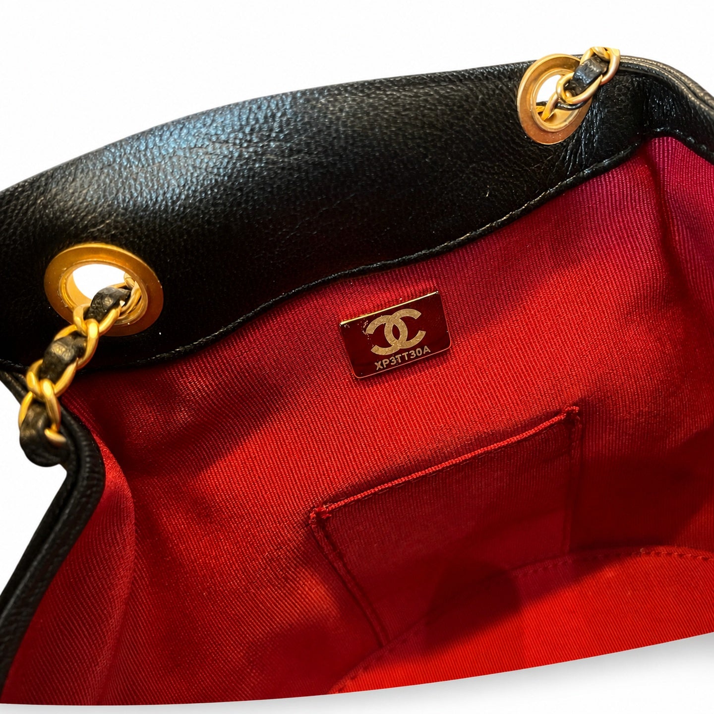 Chanel Leather Black Gold Bucket Bag