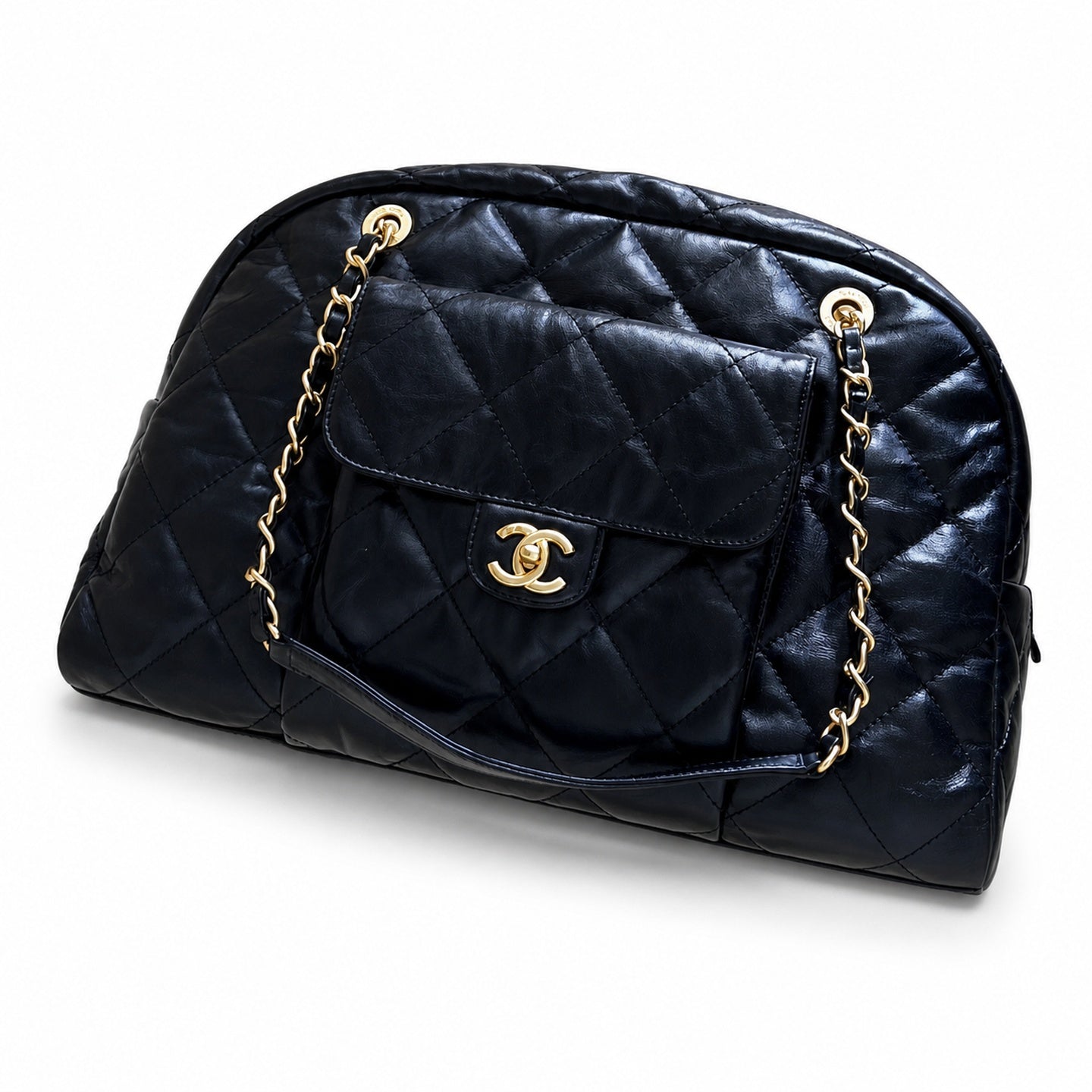 Chanel Large Leather Bowling Bag