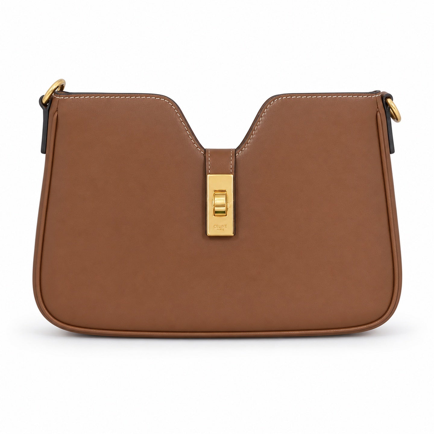 Celine Camille Leather Brown Handbag