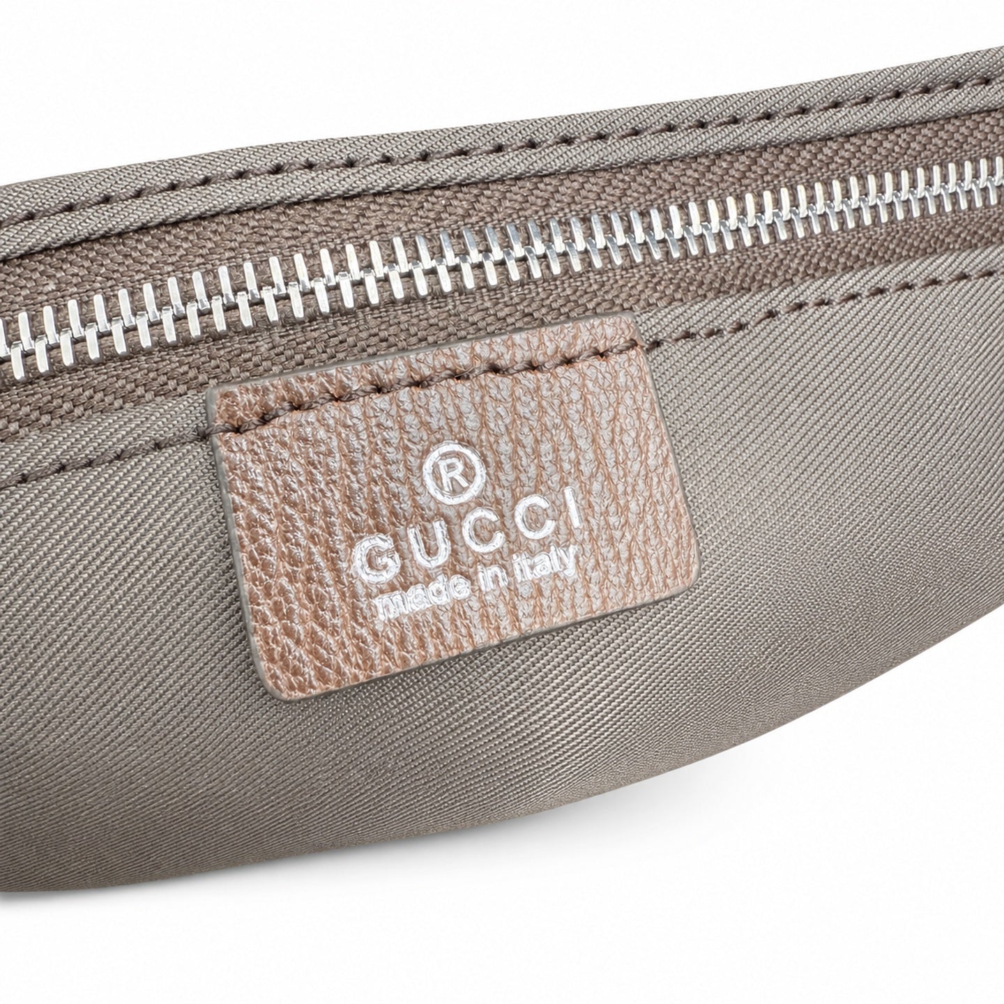 Gucci Canvas Leather Brown Red Green Silver Bag