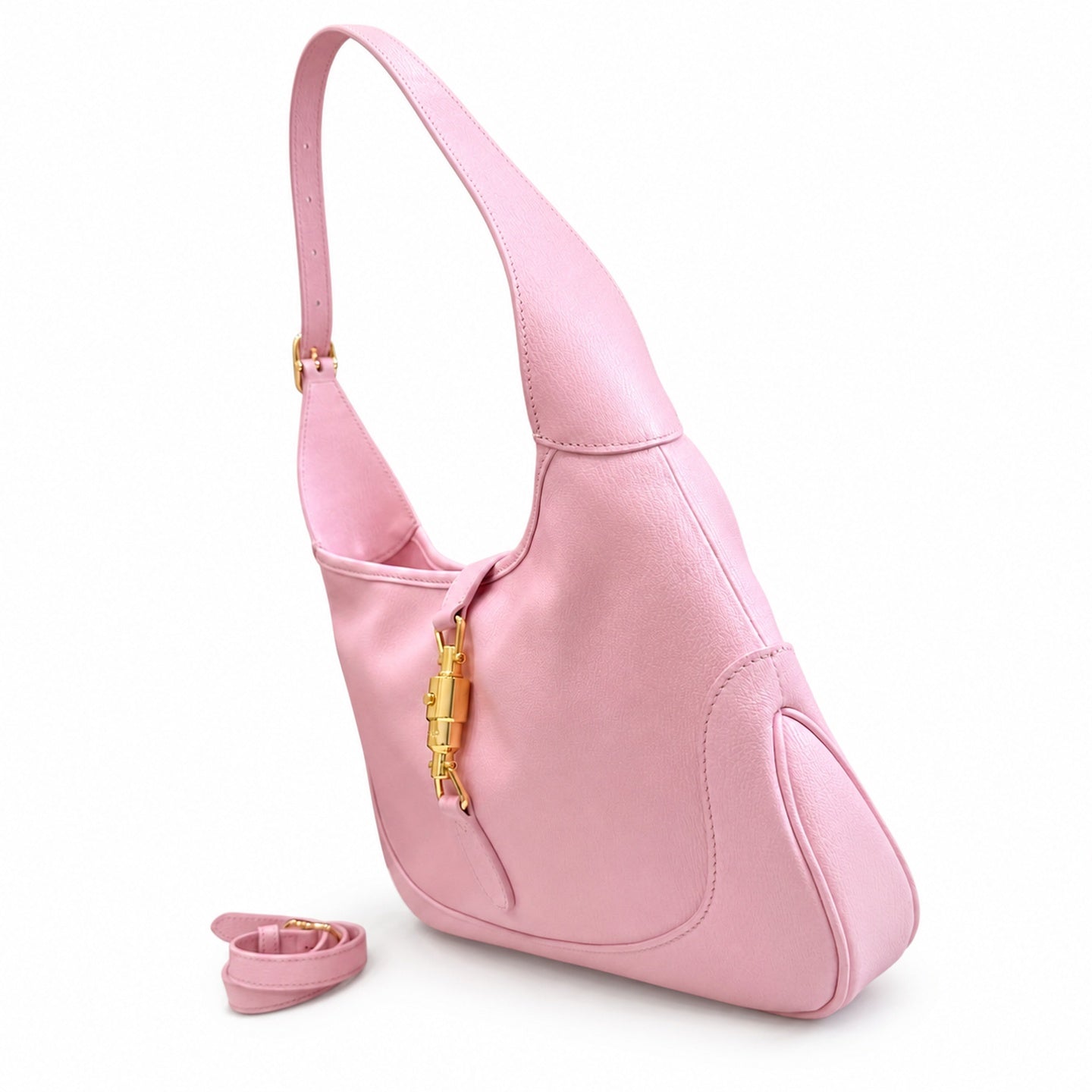Gucci Leather Pink Gold Handbag