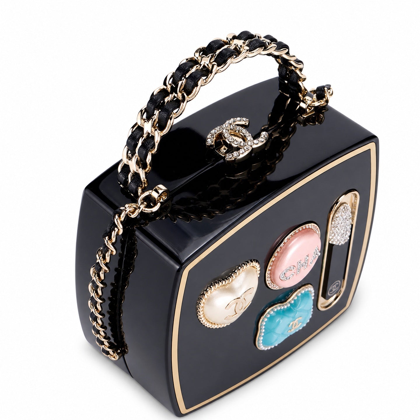 Chanel 25 Large Leather Gray Chain Bag