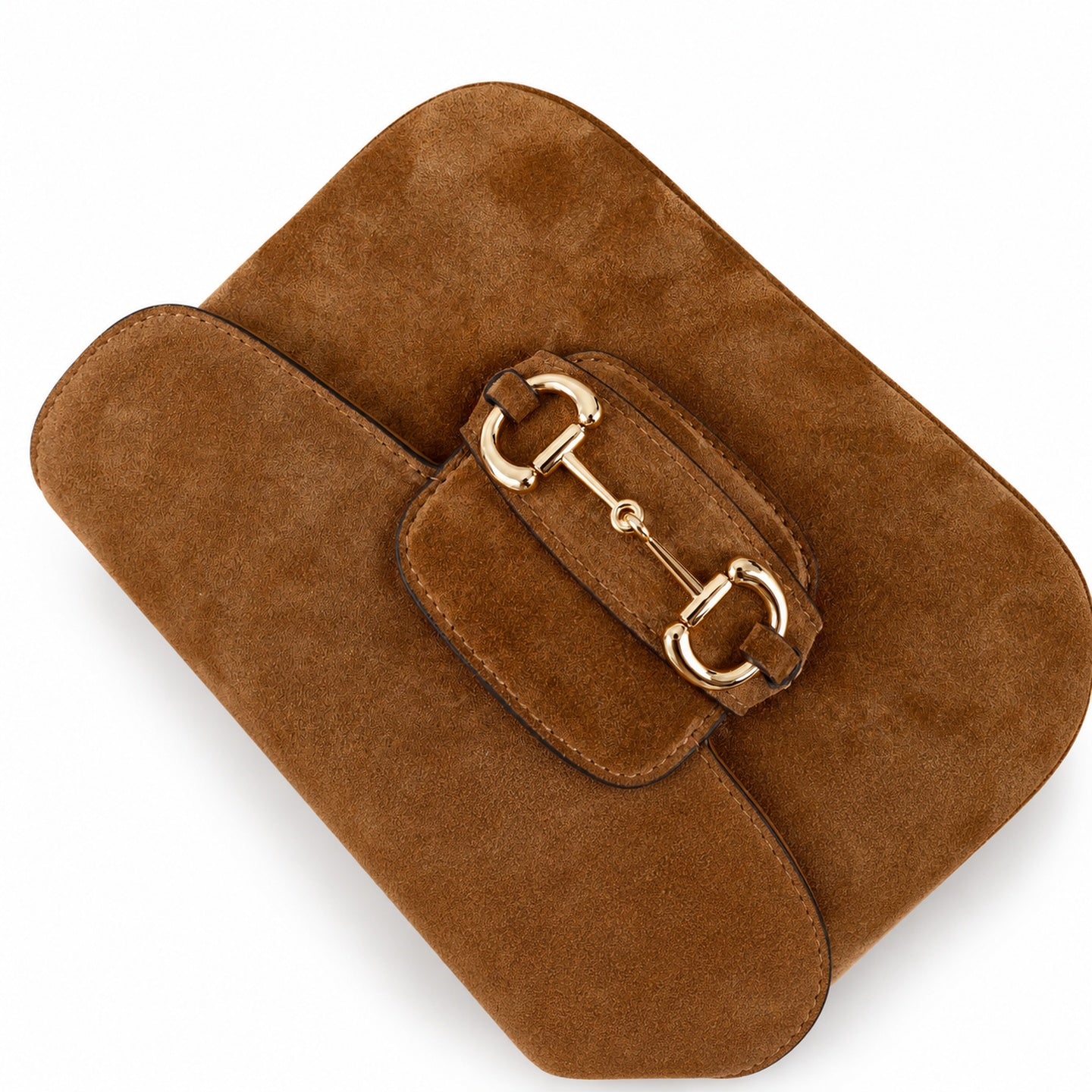 Gucci Horsebit 1955 Leather Gold Shoulder Bag