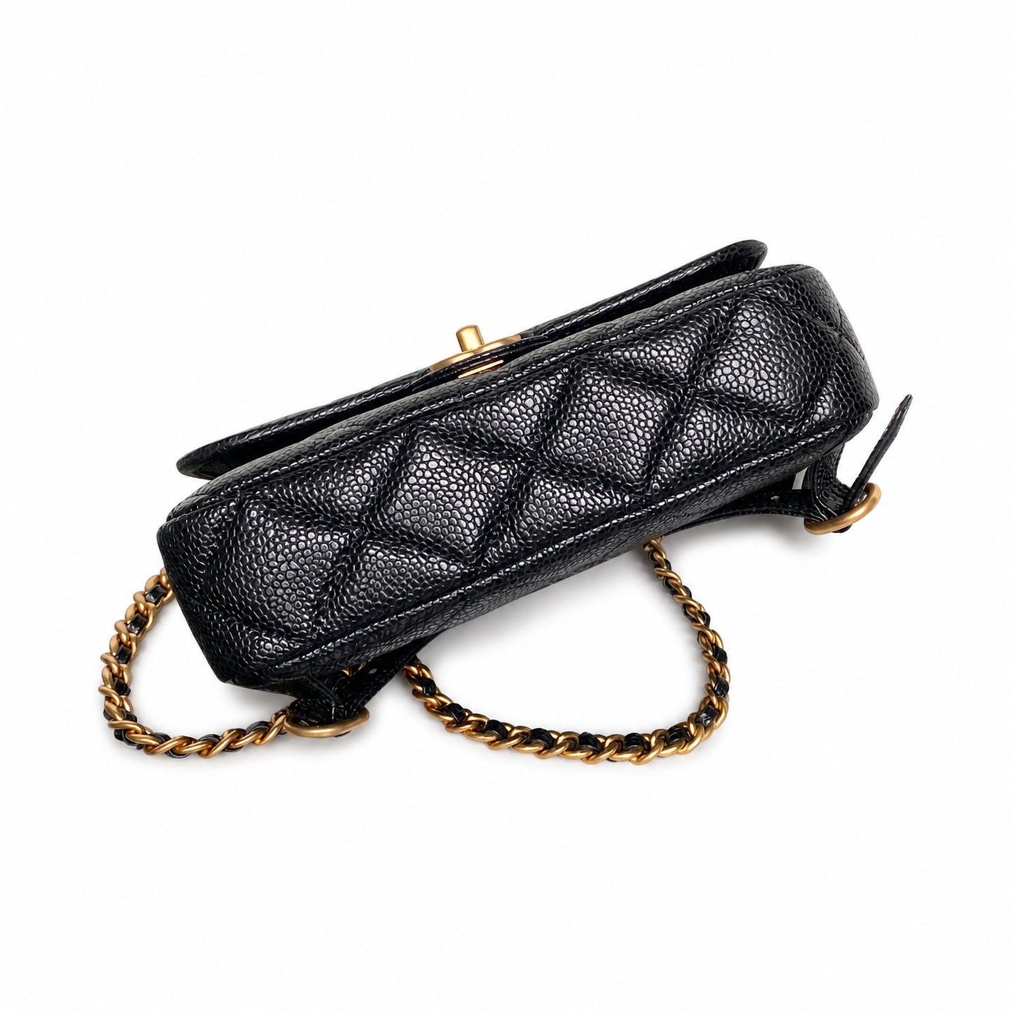 Chanel Large Leather Gold Backpack