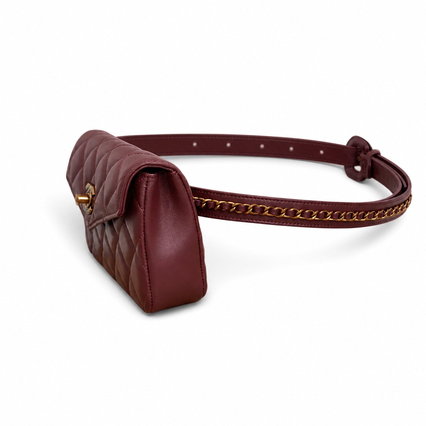 Chanel Leather Gold Waist Bag