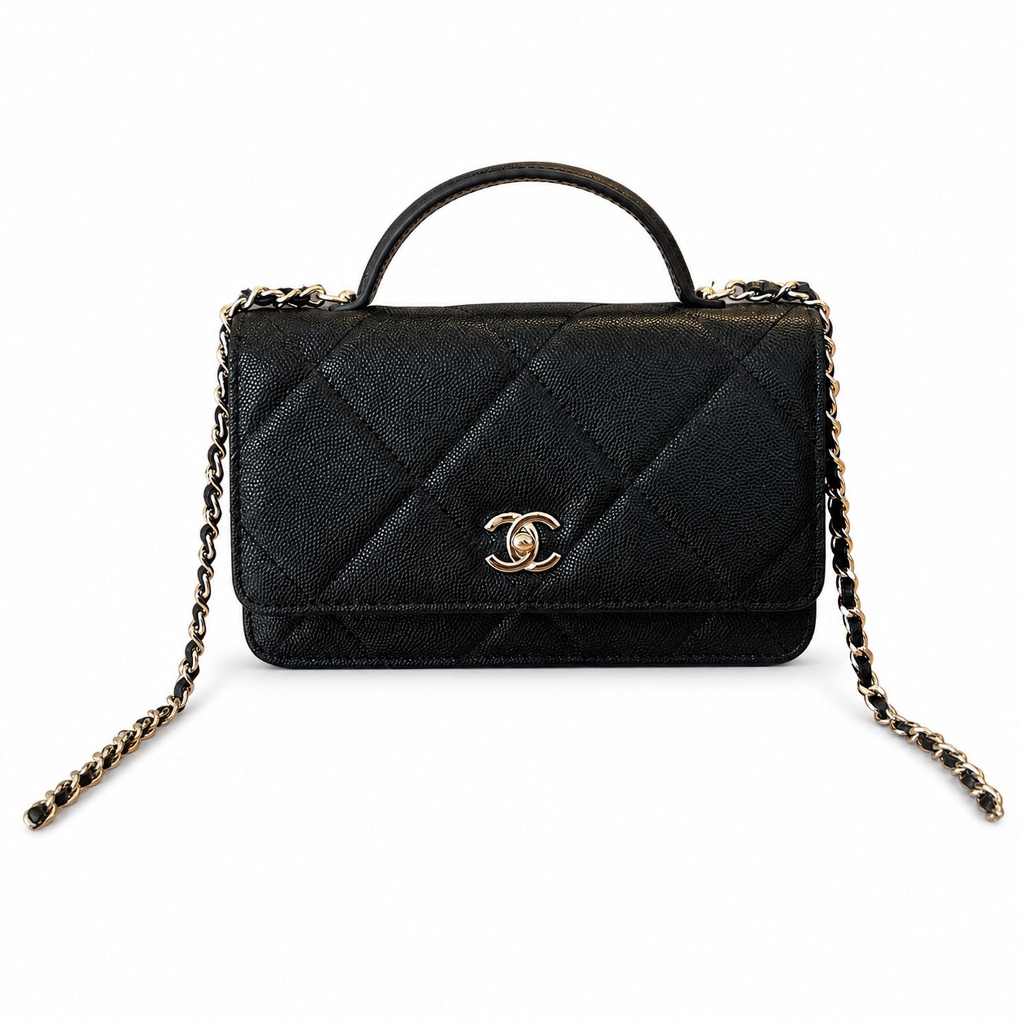 Chanel Large White Wallet on Chain