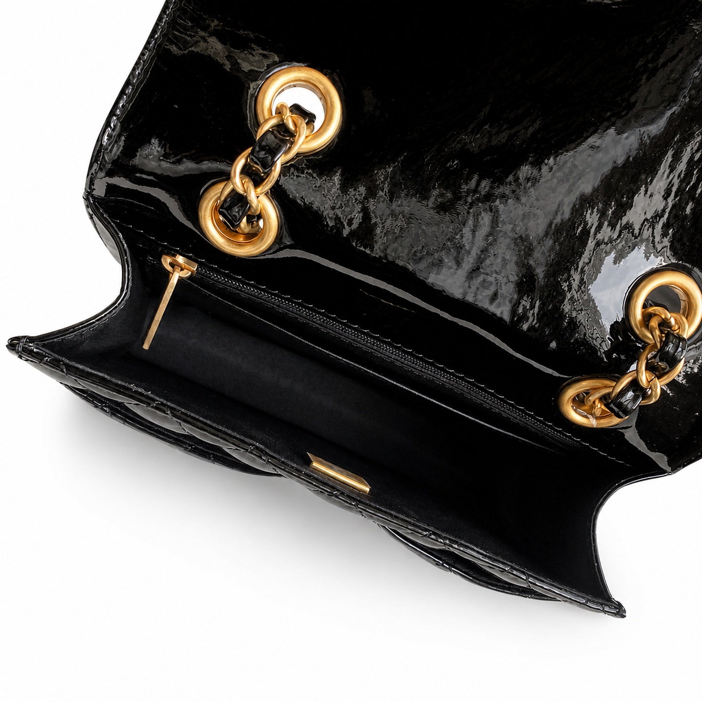 Chanel Mini Patent Leather Black Bag