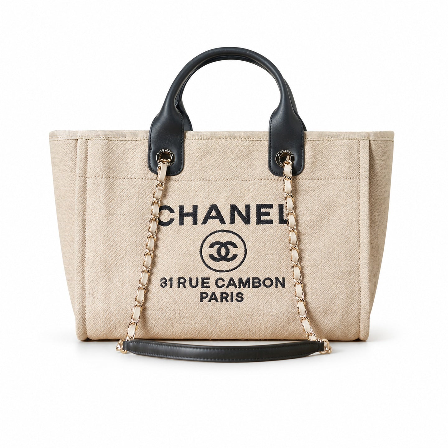 Chanel Medium Black White Bag
