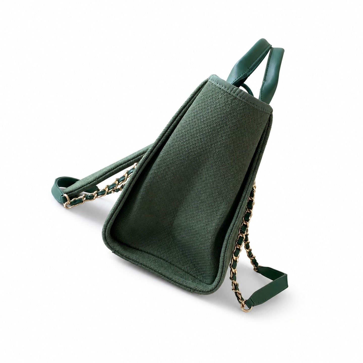 Chanel Small Cotton Leather Bag