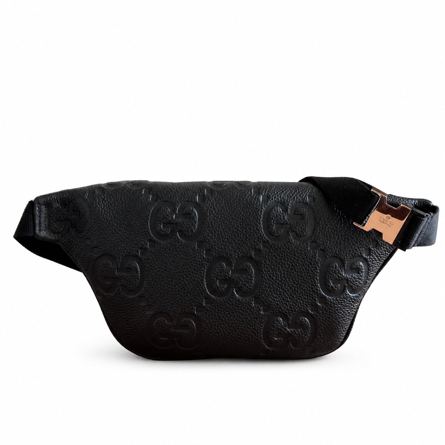Gucci Cotton Leather Black Orange Waist Bag
