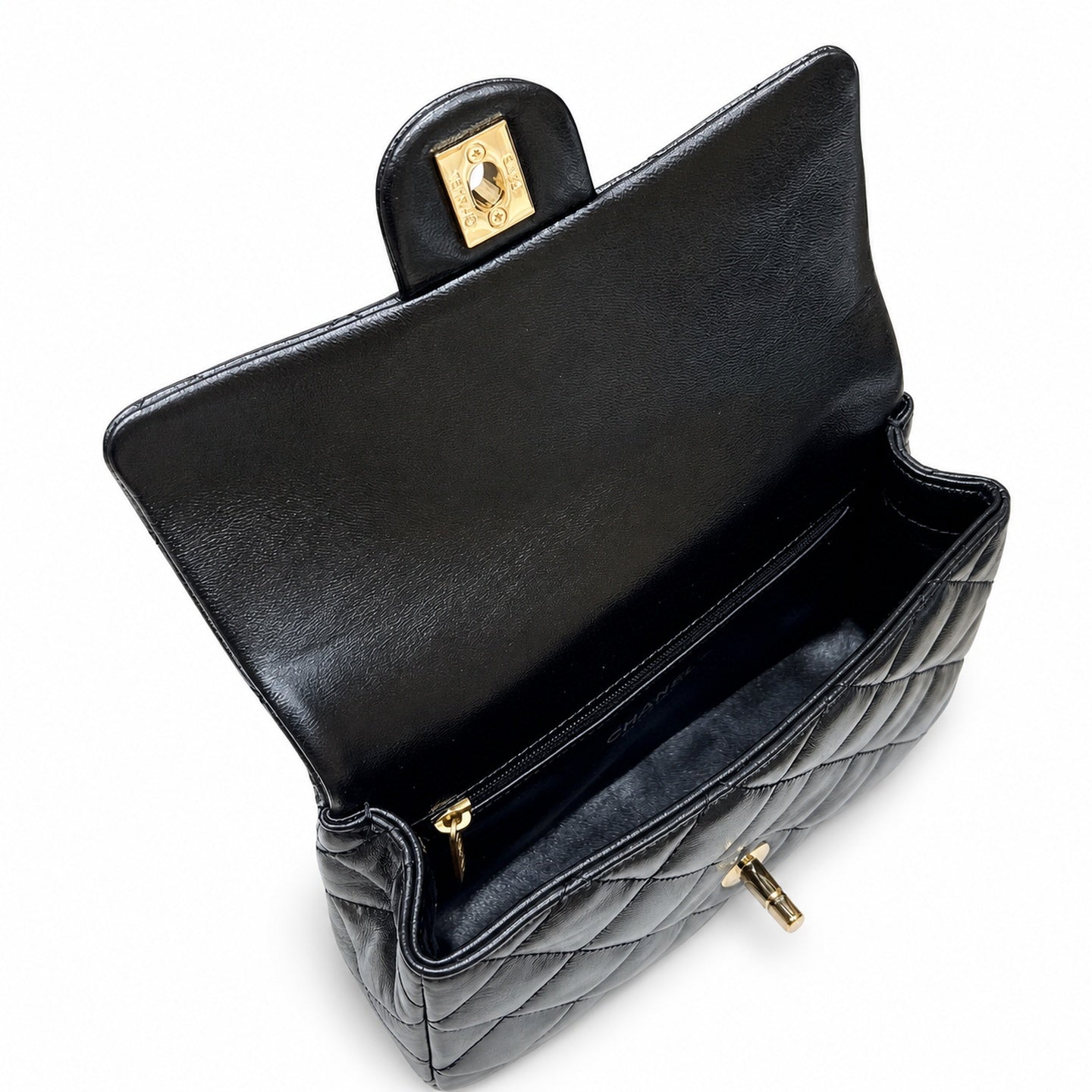 Chanel Mini Leather Black Bag