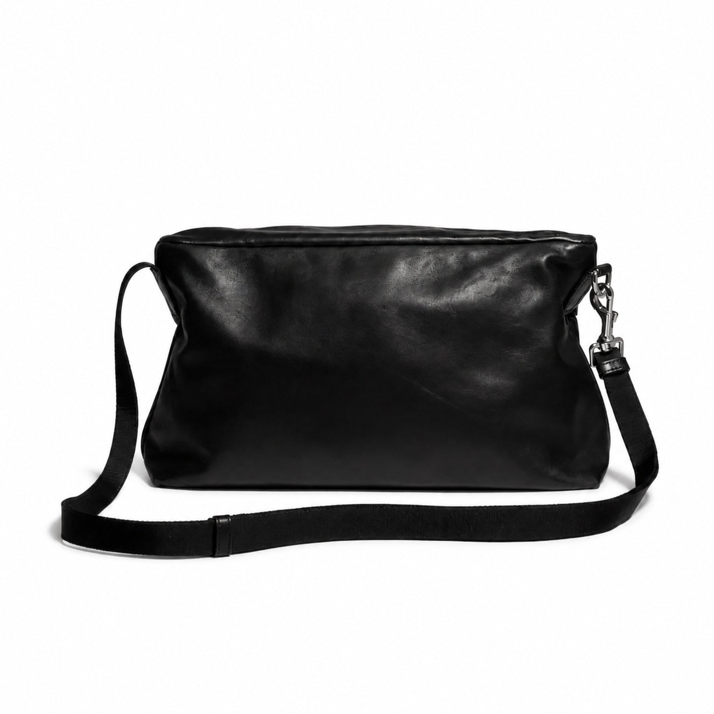 Gucci Leather Black Silver Bag