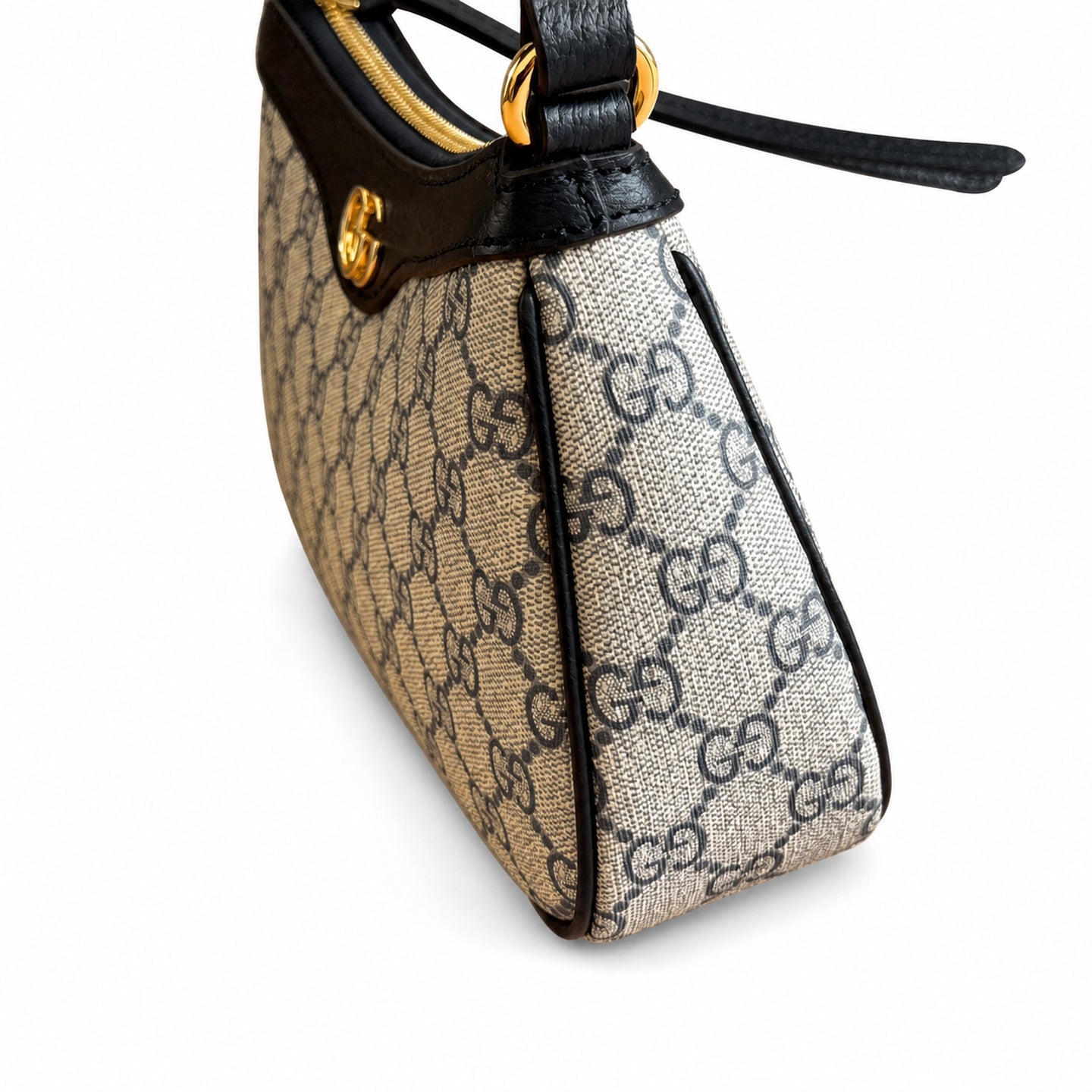 Gucci Ophidia Supreme Small Canvas Leather Beige Brown Blue Charm
