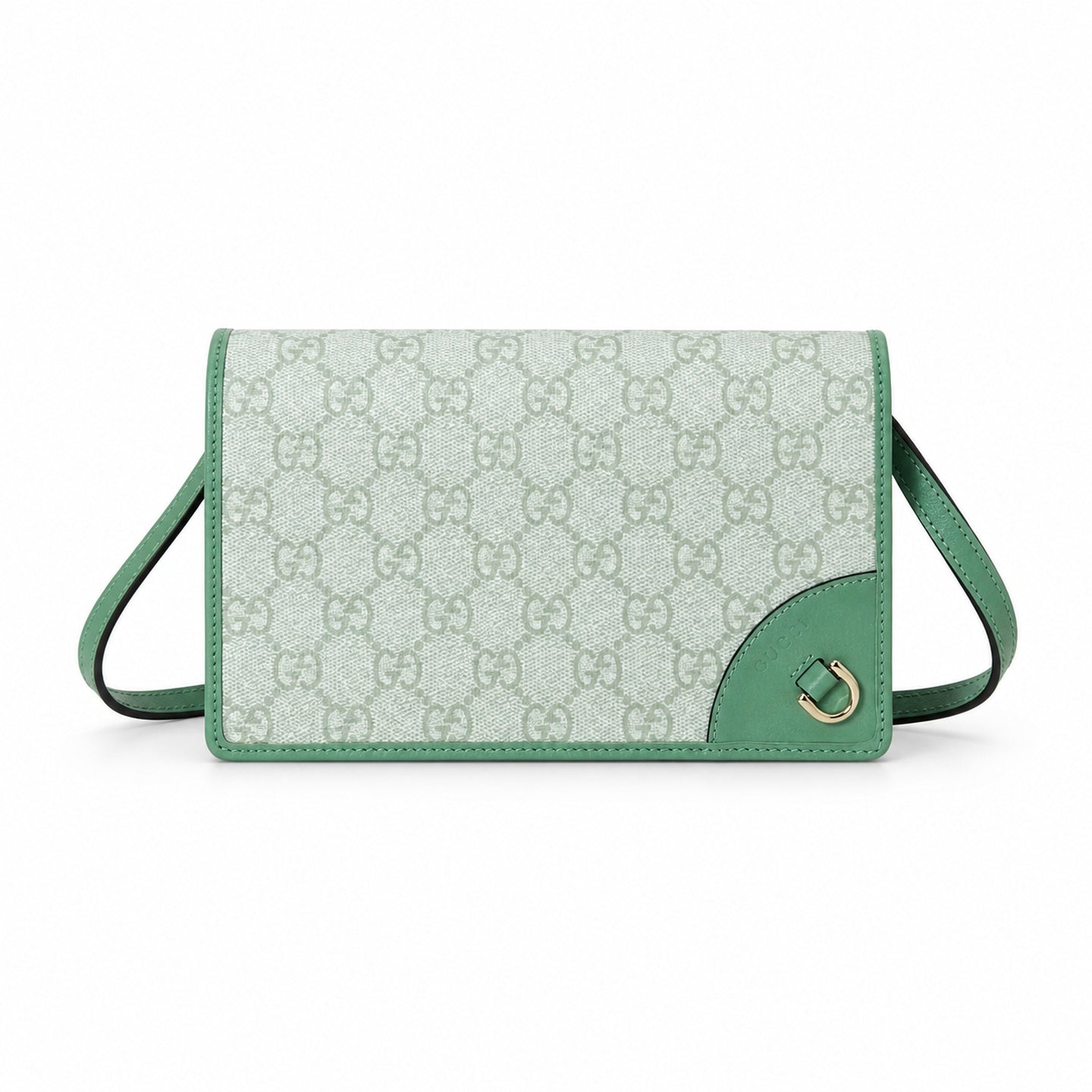 Gucci Small Leather White Beige Green Pink Shoulder Bag