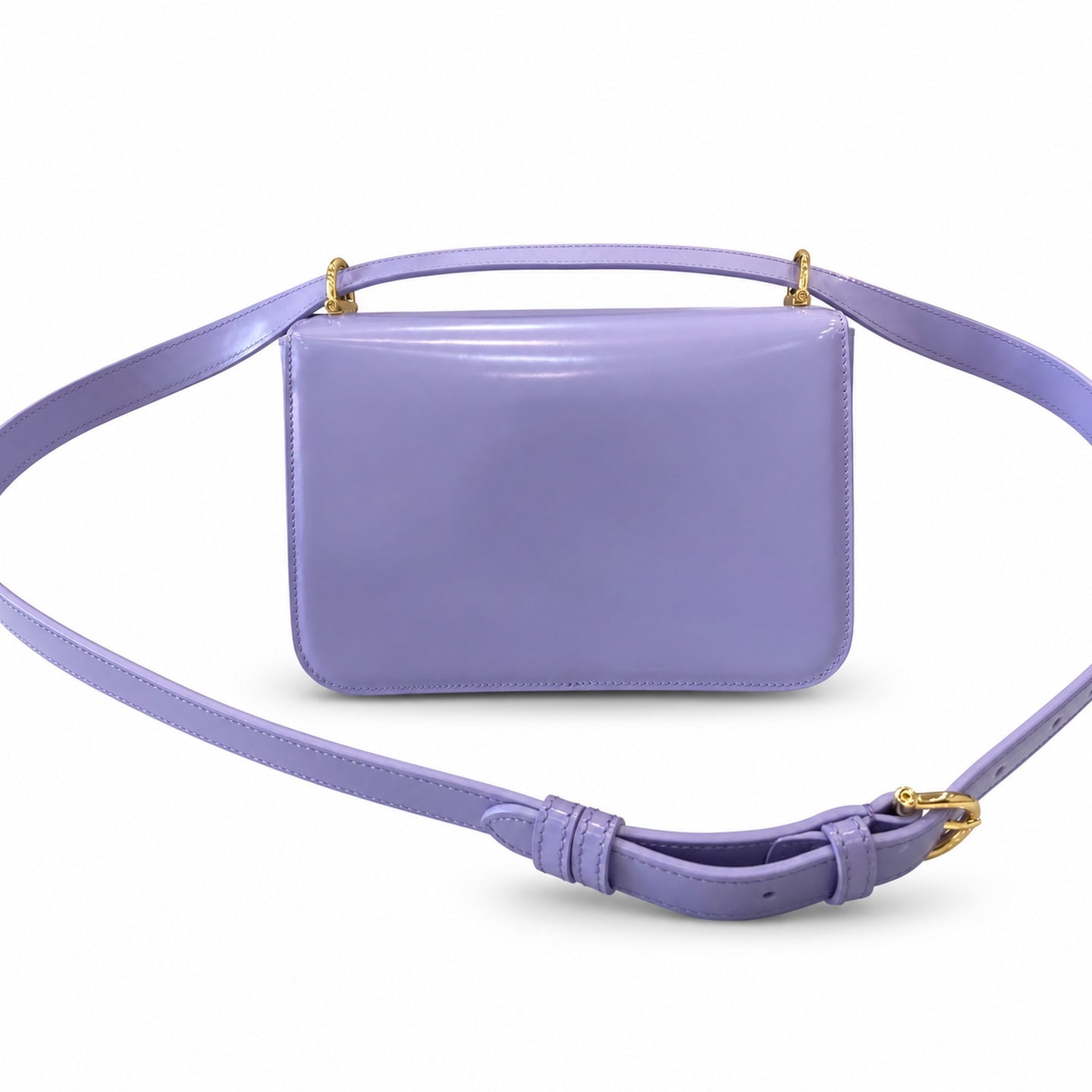 Gucci Horsebit Small Leather Purple Gold Shoulder Bag