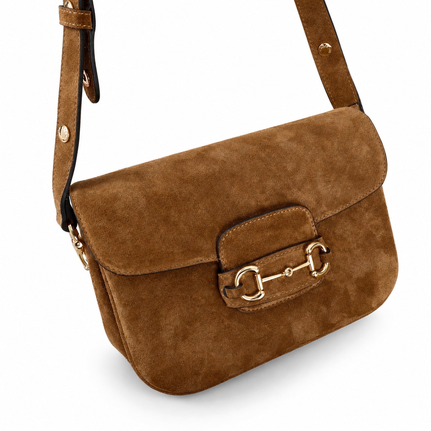 Gucci Horsebit 1955 Leather Gold Shoulder Bag