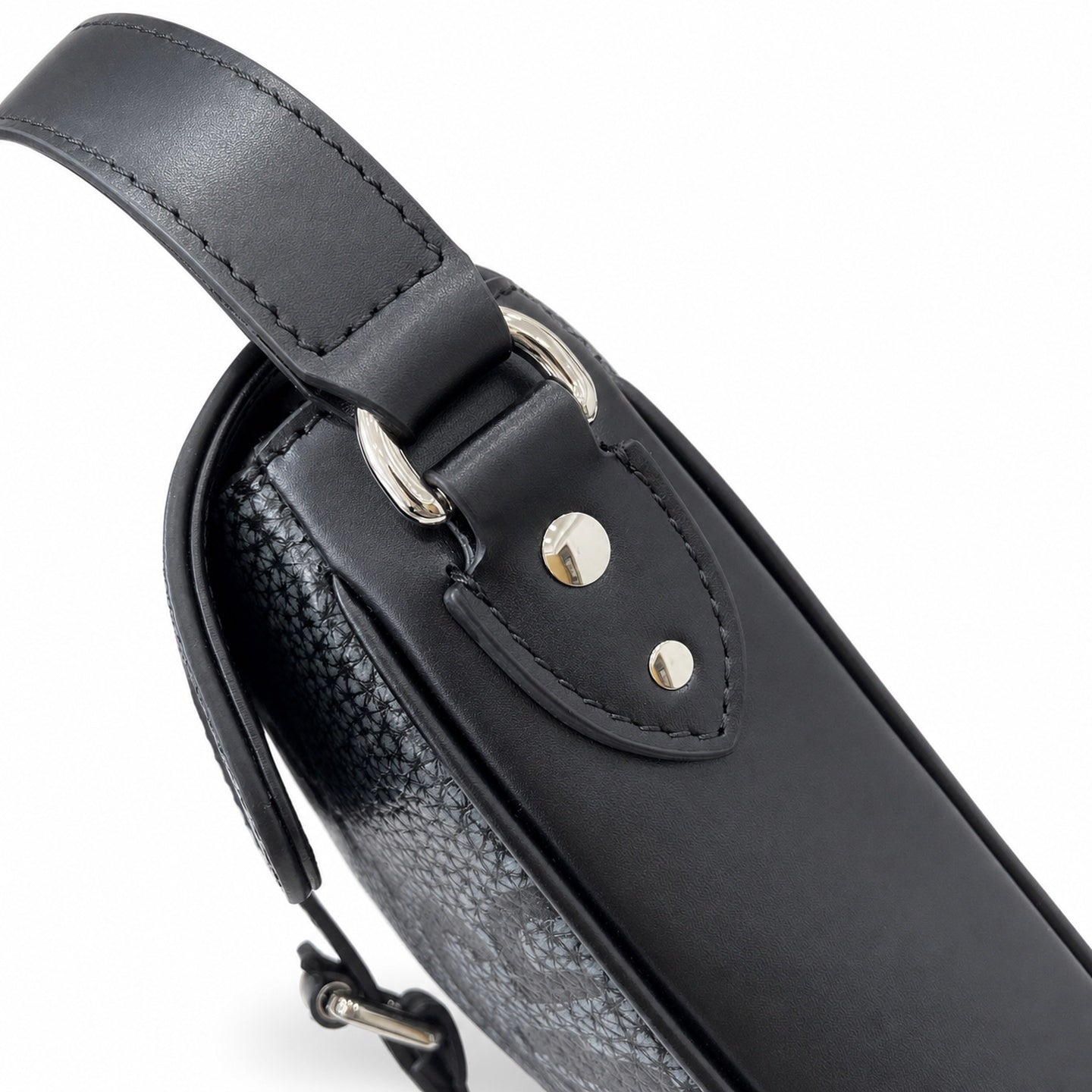 Gucci Small Cotton Leather Black Gray Messenger Bag