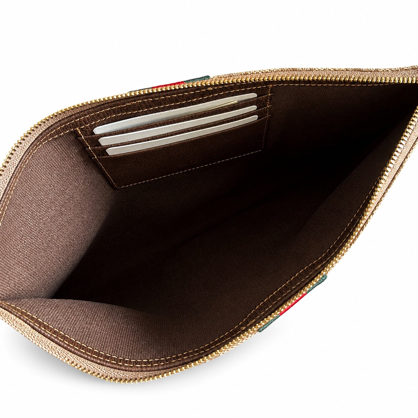 Gucci Canvas Black Brown Silver Bag
