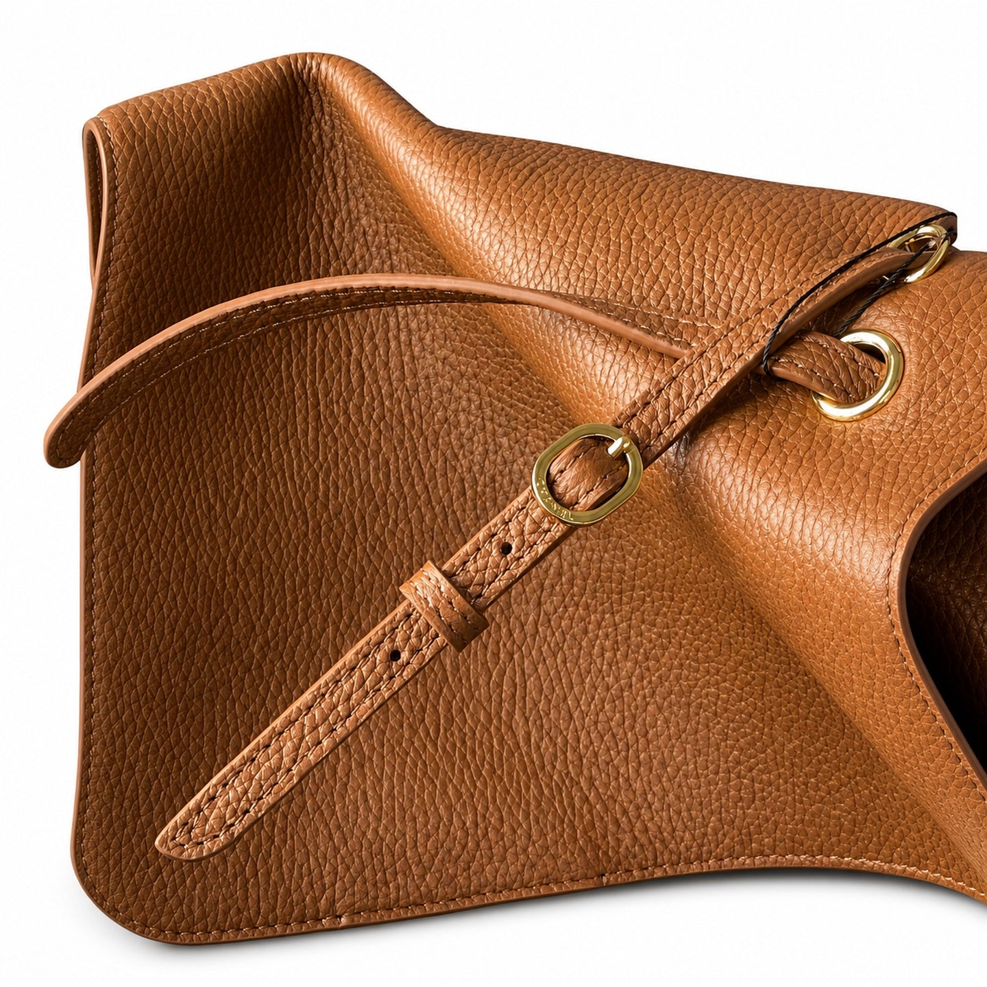 Chanel Large Leather Brown Gold Bag