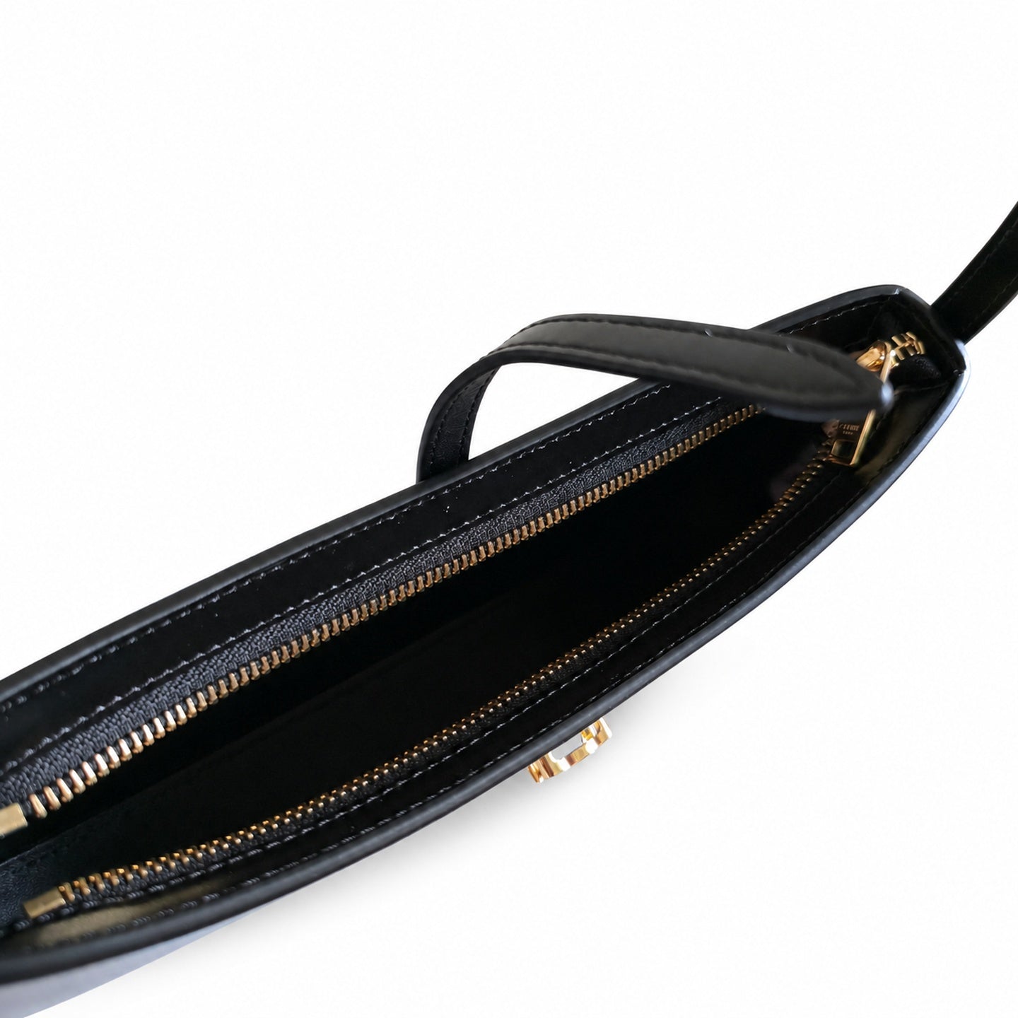 Celine Leather Gold Shoulder Bag