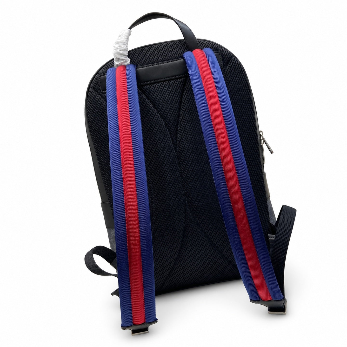 Gucci Supreme Cotton Canvas Leather Black Red Blue Green Bag