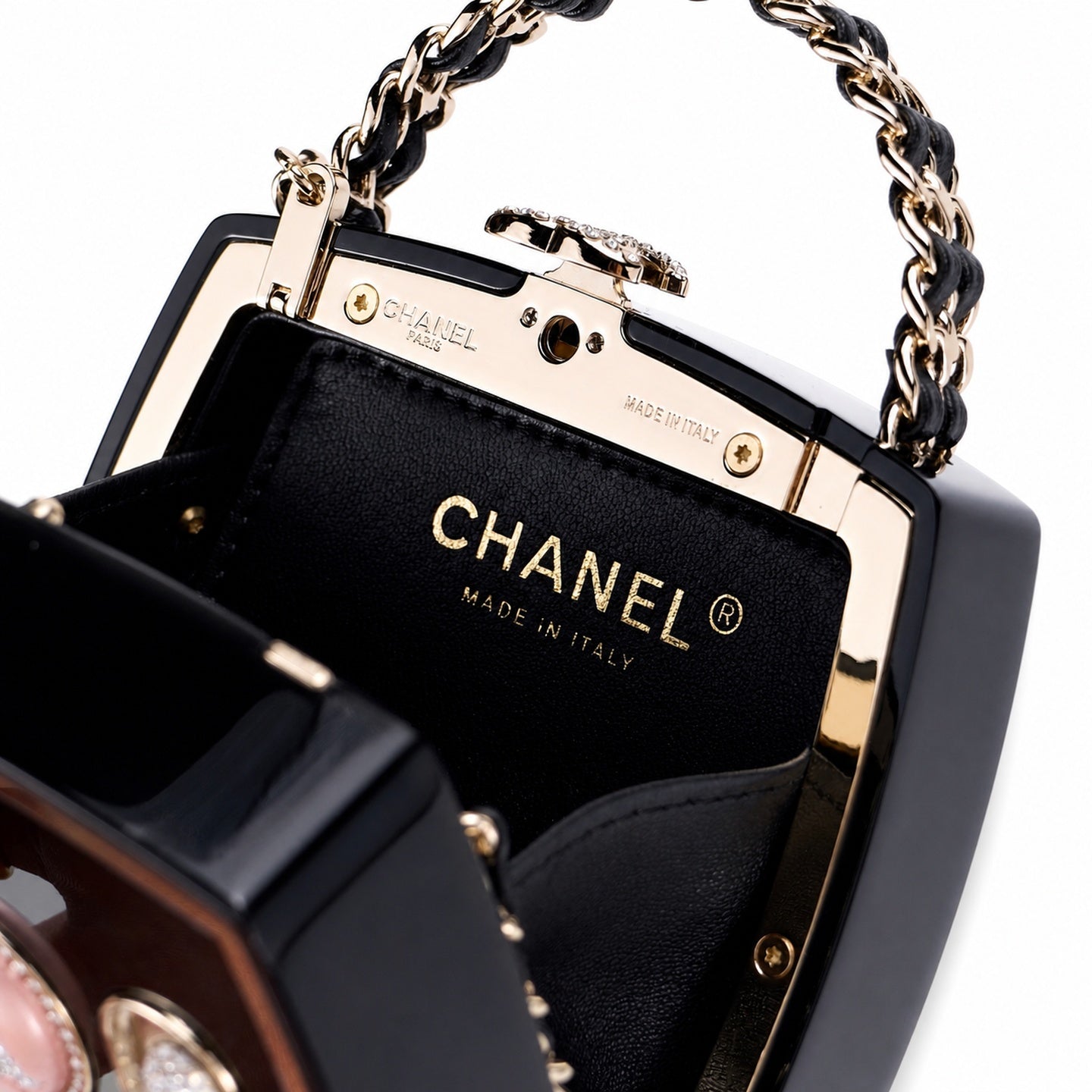 Chanel 25 Large Leather Gray Chain Bag