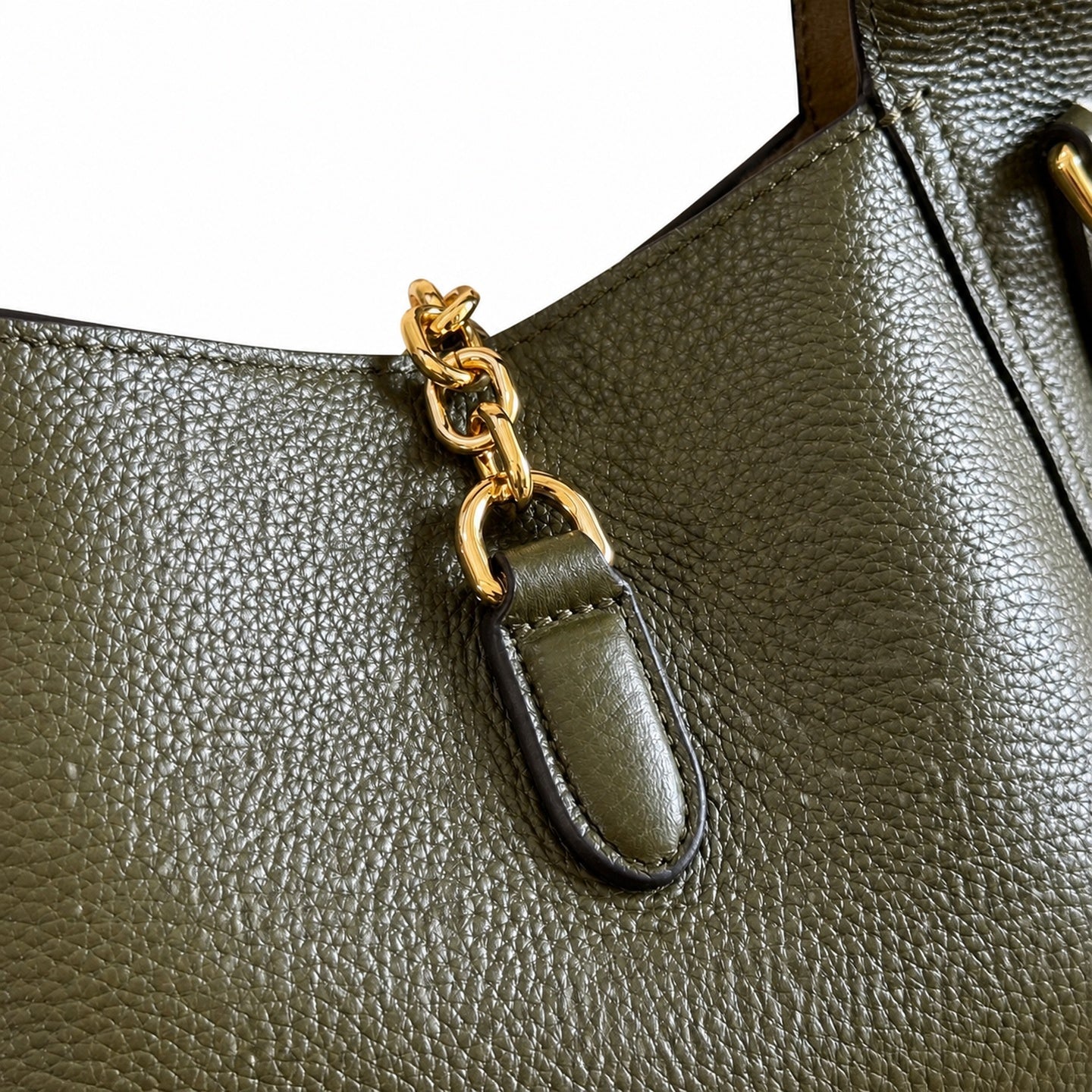 Gucci Horsebit Large Leather Black Brown Green Gold Shoulder Bag