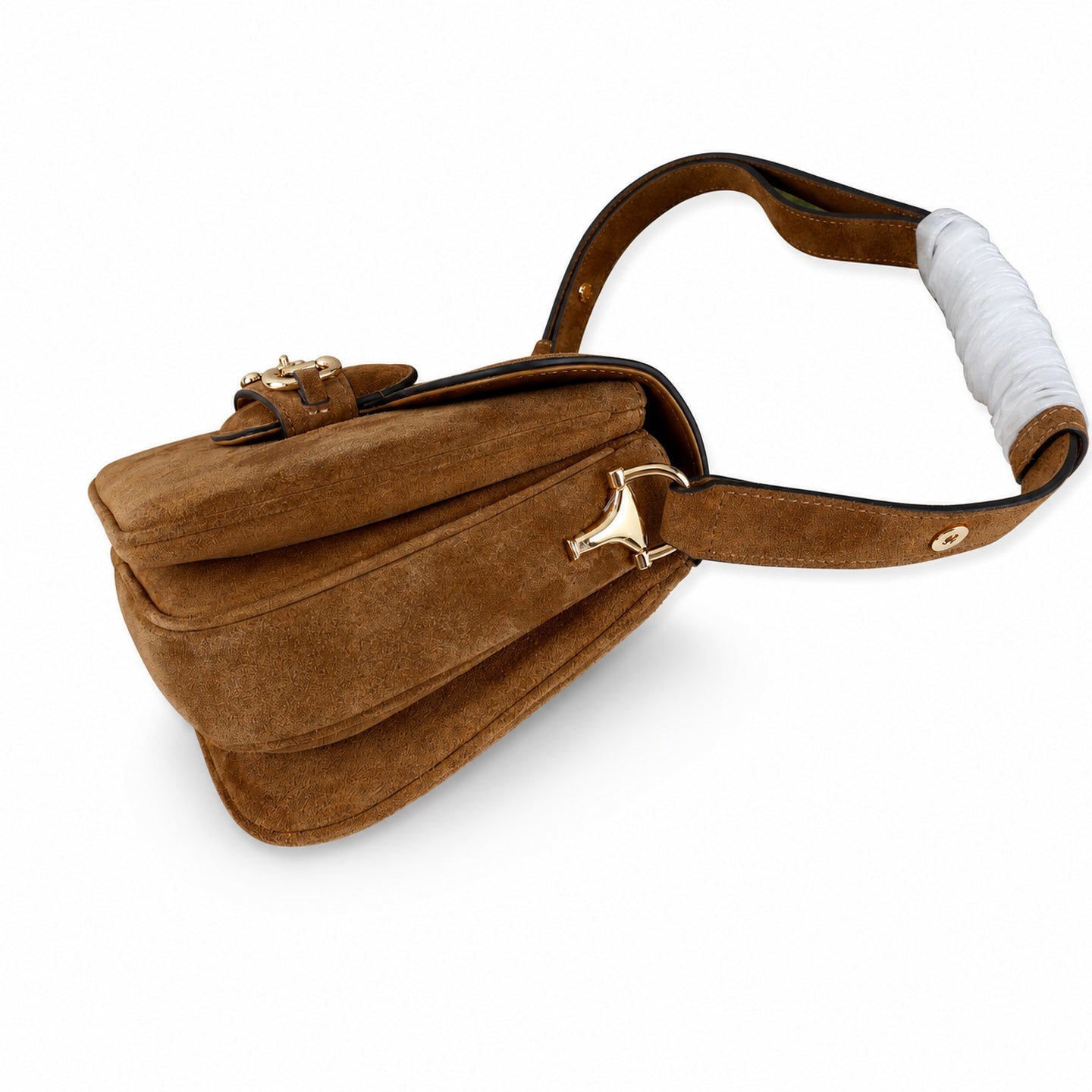 Gucci Horsebit 1955 Leather Gold Shoulder Bag