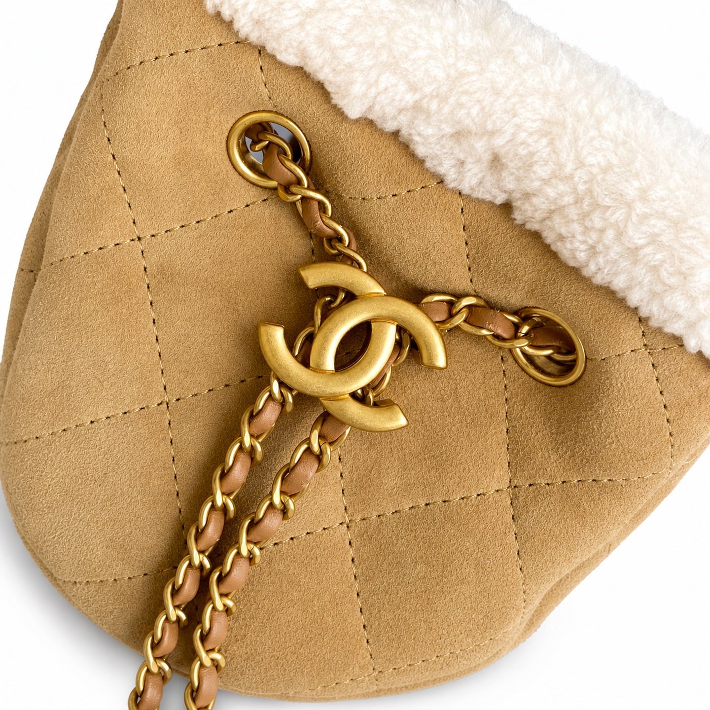 Chanel 25 Small Suede Bag