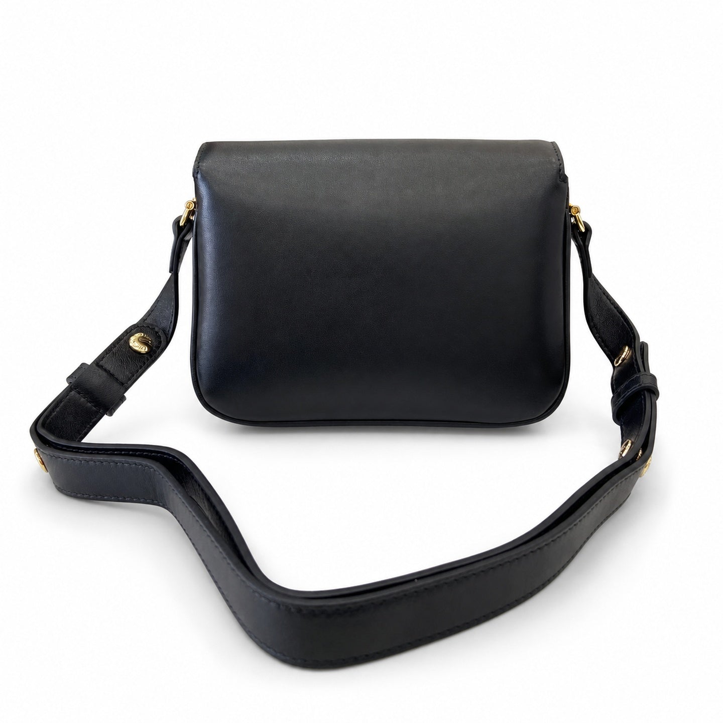 Gucci Horsebit 1955 Leather Black Gold Shoulder Bag