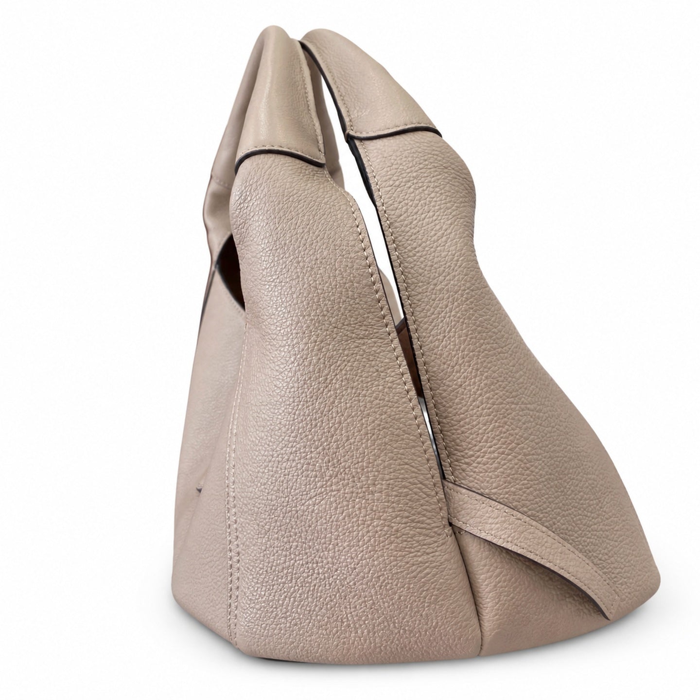 Gucci Leather Gray Brown Pink Gold Shoulder Bag