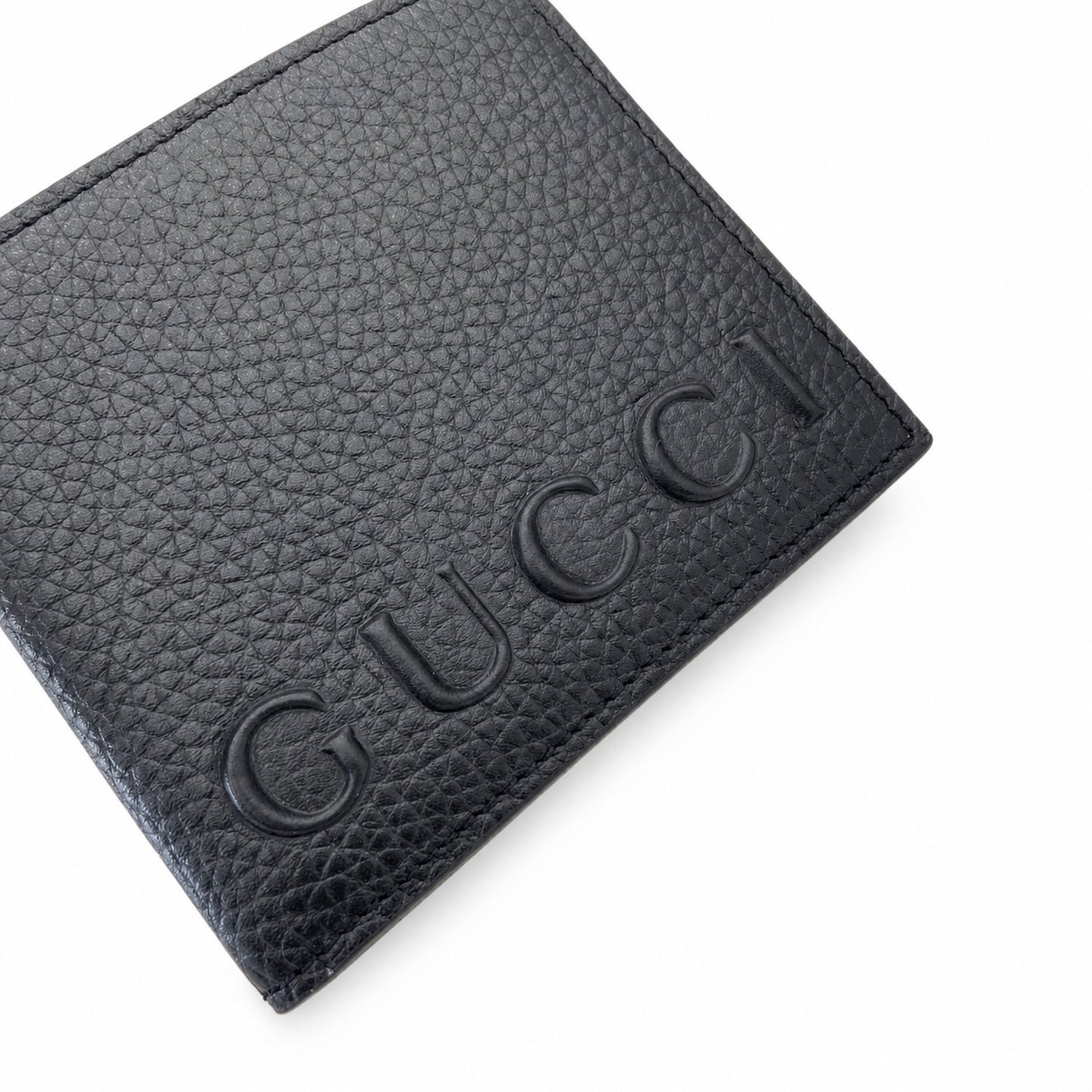 Gucci Small Leather Black Burgundy Wallet