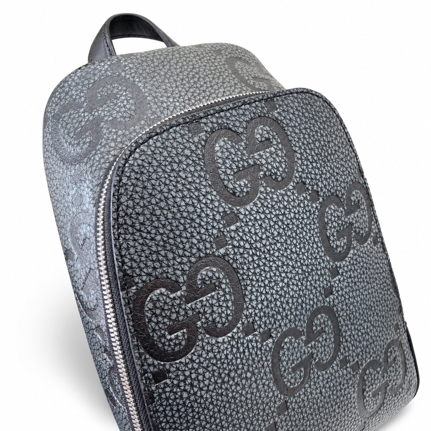 Gucci Cotton Leather Black Gray Crossbody Bag