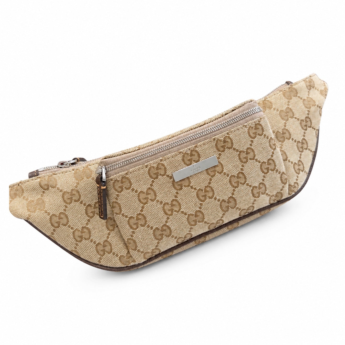 Gucci Mini Canvas Leather Brown Handbag