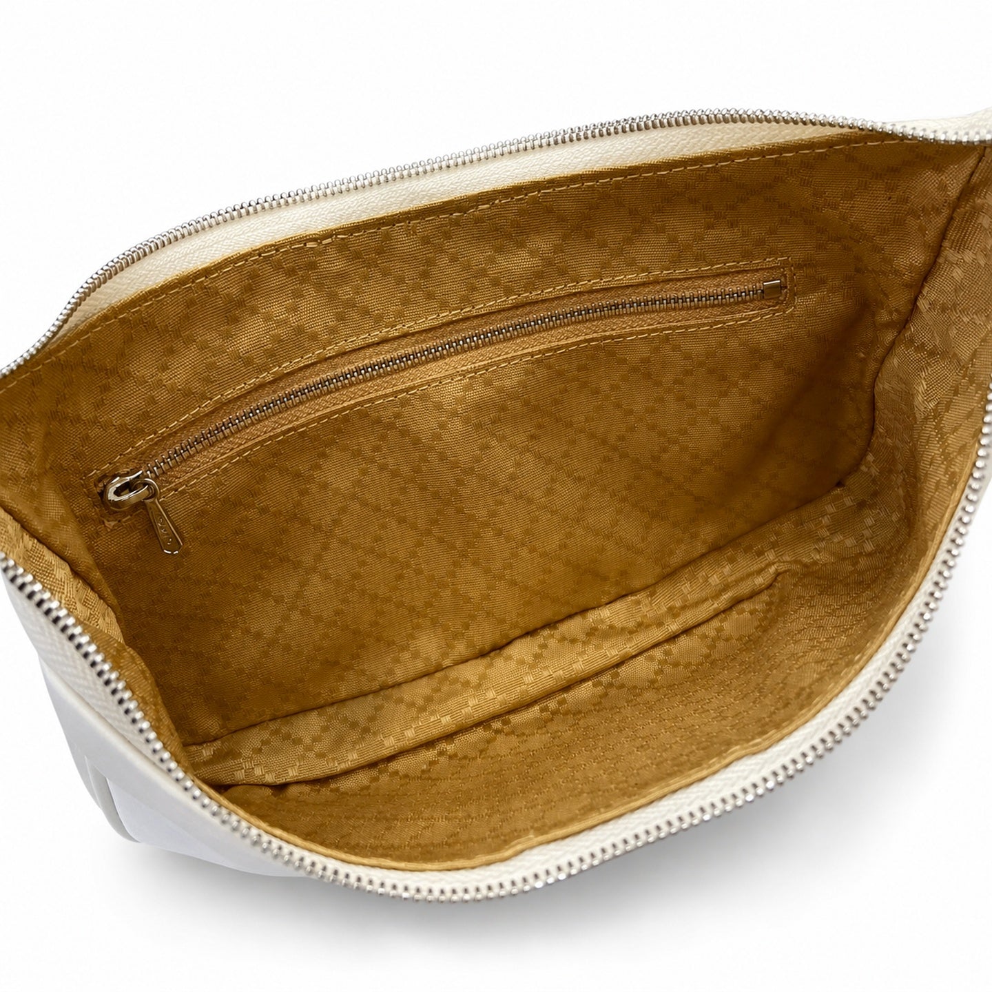 Gucci Leather White Brown Shoulder Bag