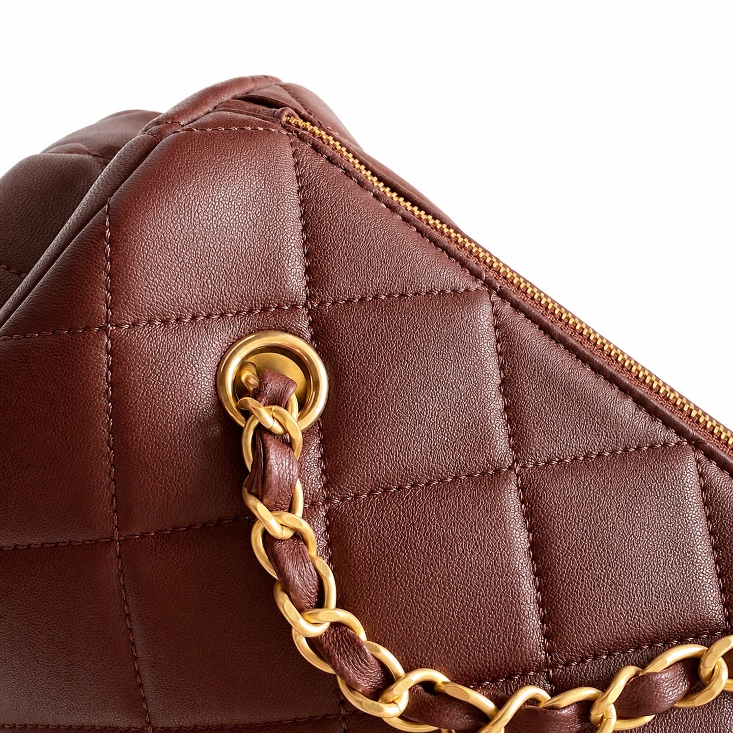 Chanel 25 Small Leather Bowling Bag