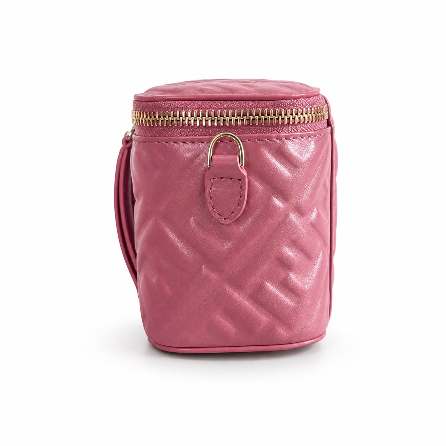 Fendi Mini Leather Pink Gold Vanity Bag