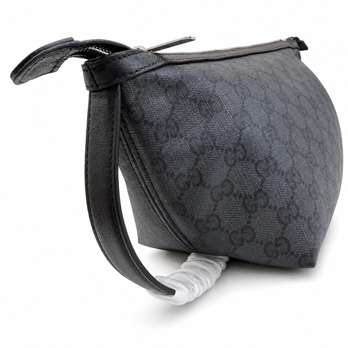 Gucci Canvas Leather Black Bag