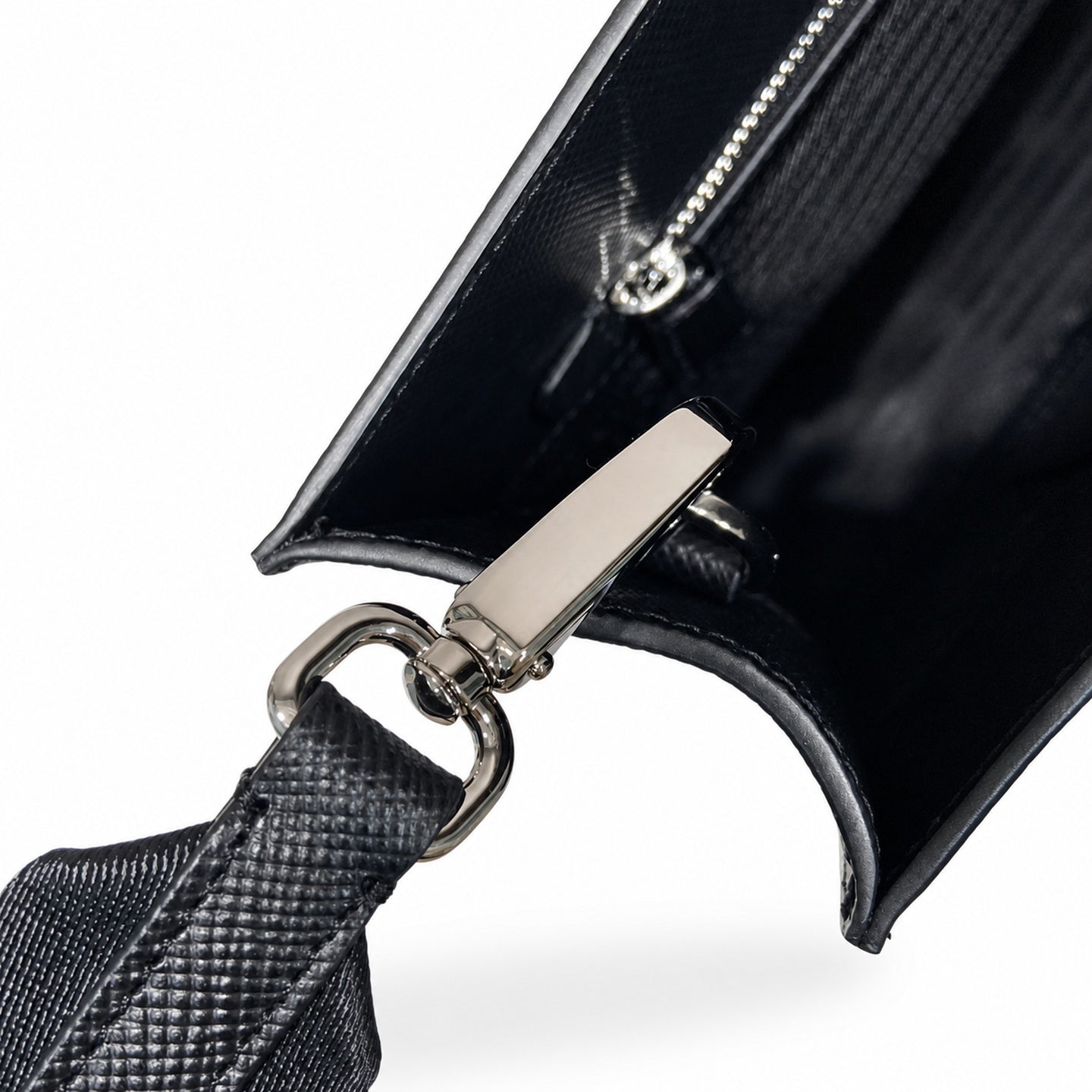 Prada Saffiano Nylon Leather Briefcase