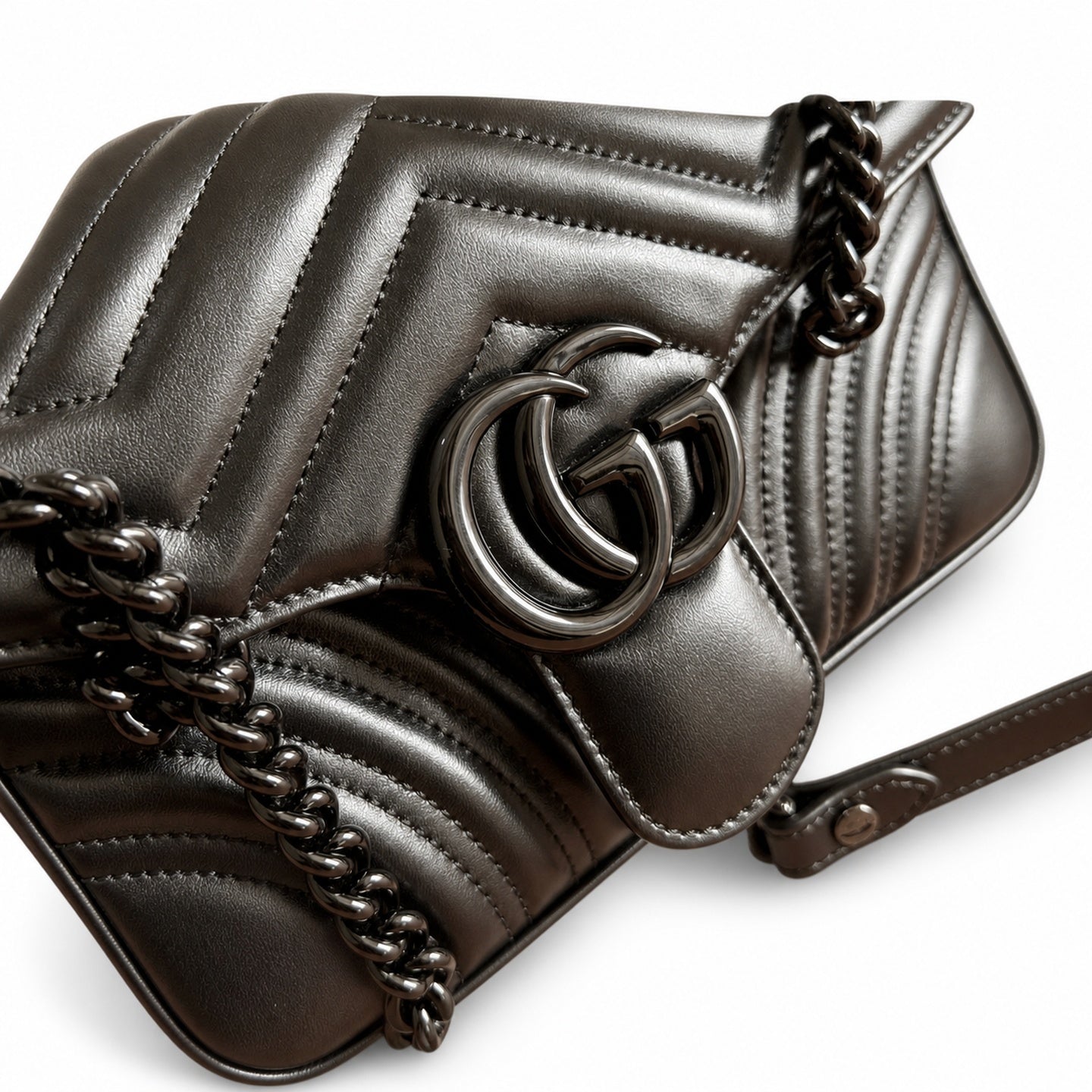 Gucci GG Marmont Leather Black Handbag