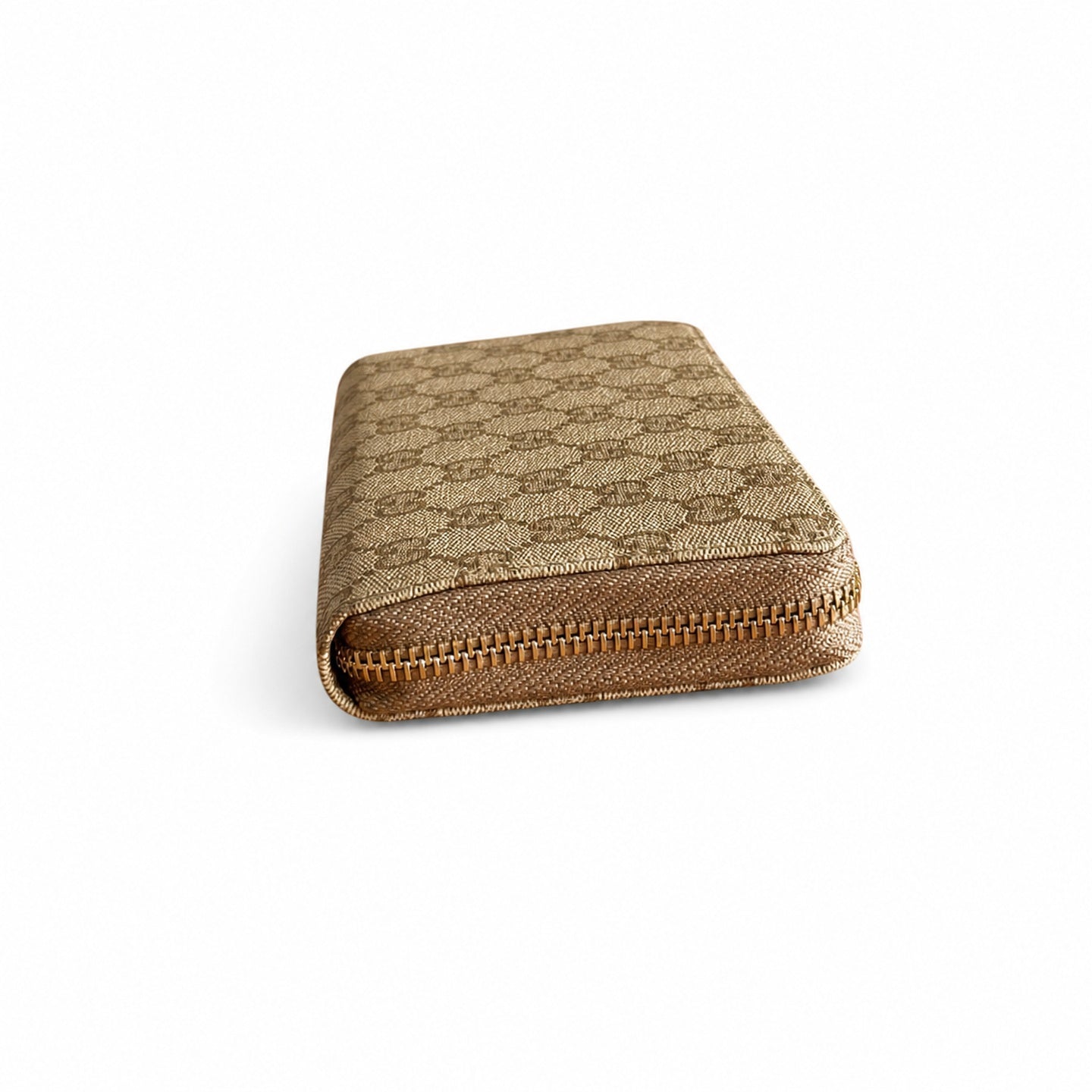 Gucci Canvas Leather Black Brown Wallet