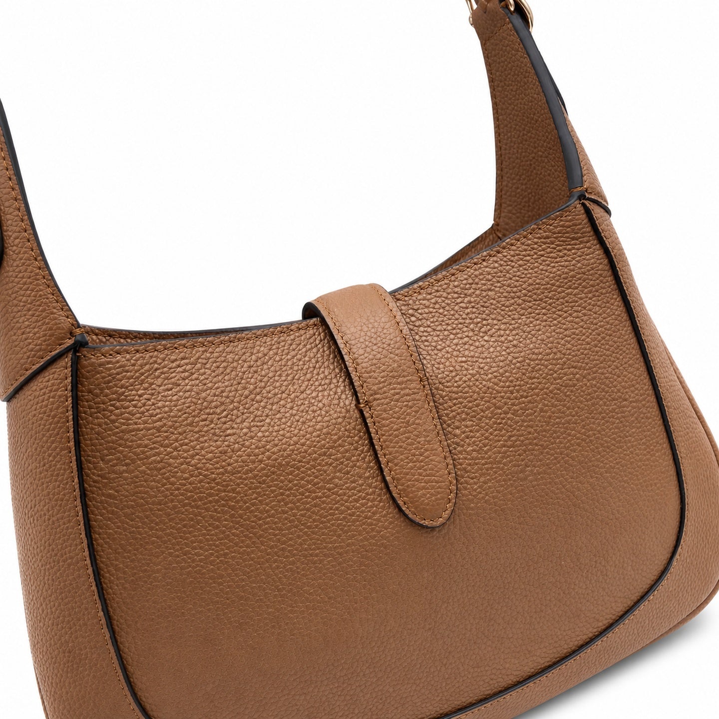 Gucci Jackie 1961 Medium Leather Brown Gold Handbag
